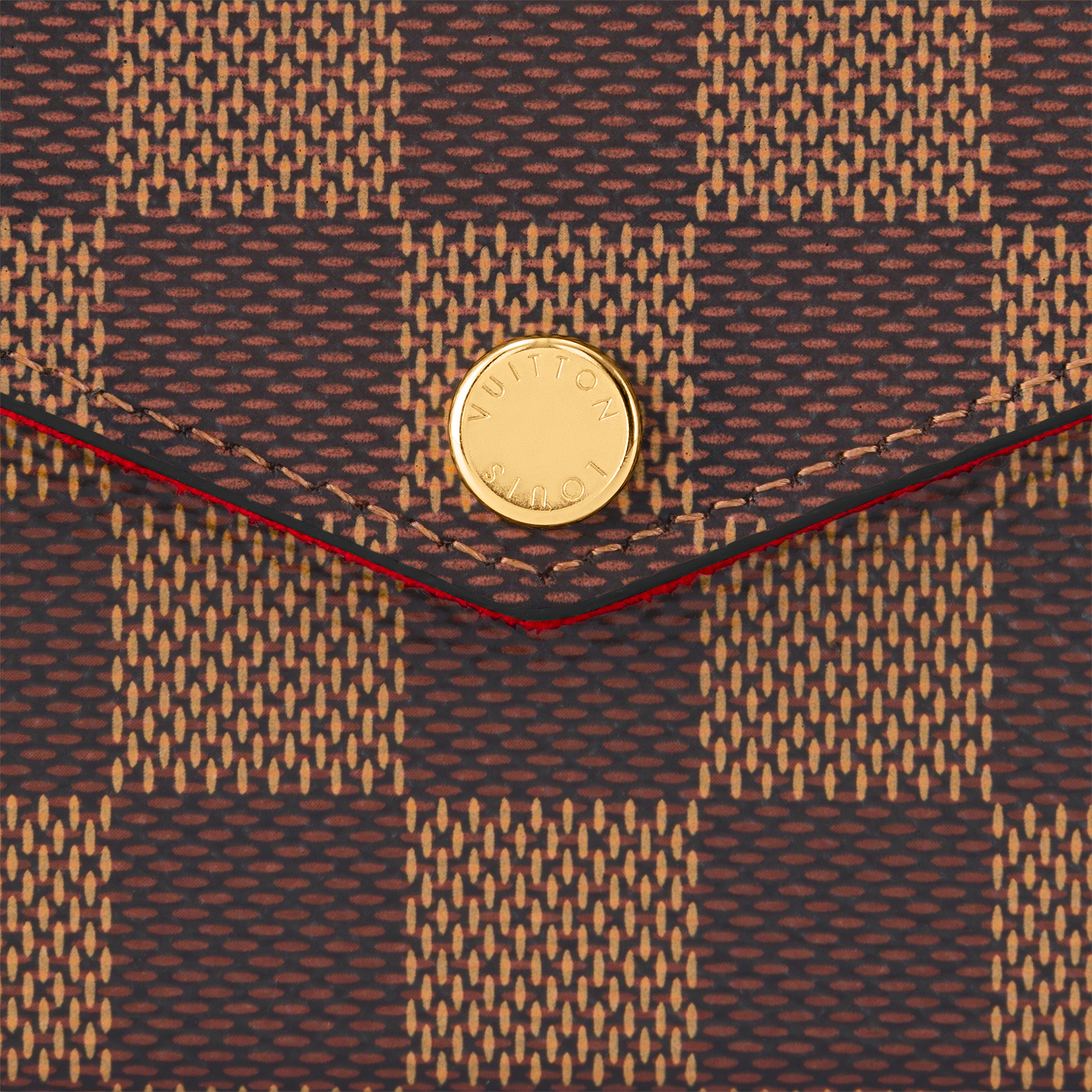 Pochette Félicie Tela Damier Ébène Donna Portafogli e Piccola Pelletteria Mini Borse | LOUIS VUITTON (Zoom prodotto)
