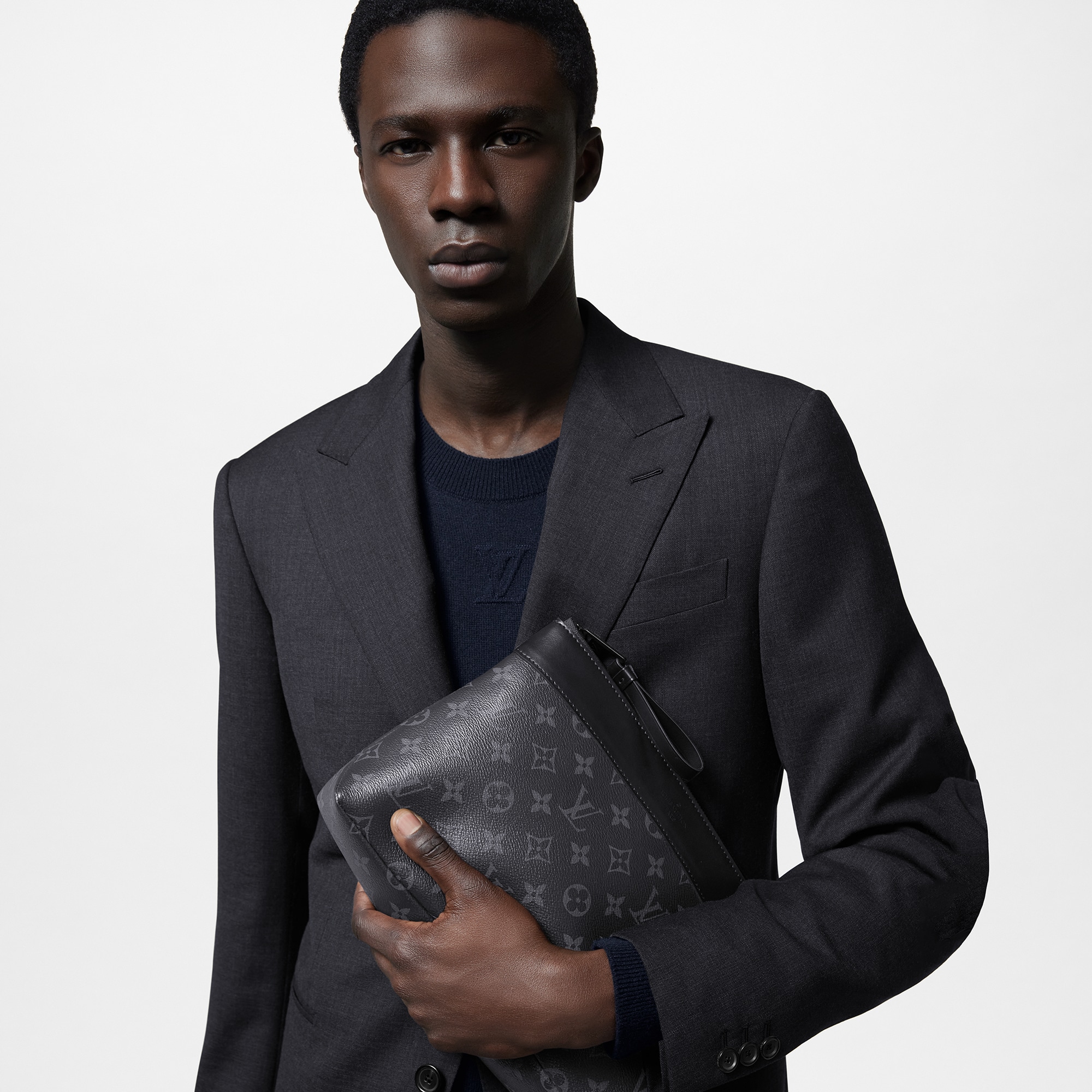 Pochette Voyage Souple Monogram Eclipse Uomo Portafogli e Piccola Pelletteria Pochette | LOUIS VUITTON (Zoom prodotto)