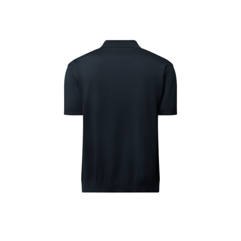 Polo a maniche corte in misto cotone e seta Uomo Abbigliamento Camicie | LOUIS VUITTON (Zoom prodotto)