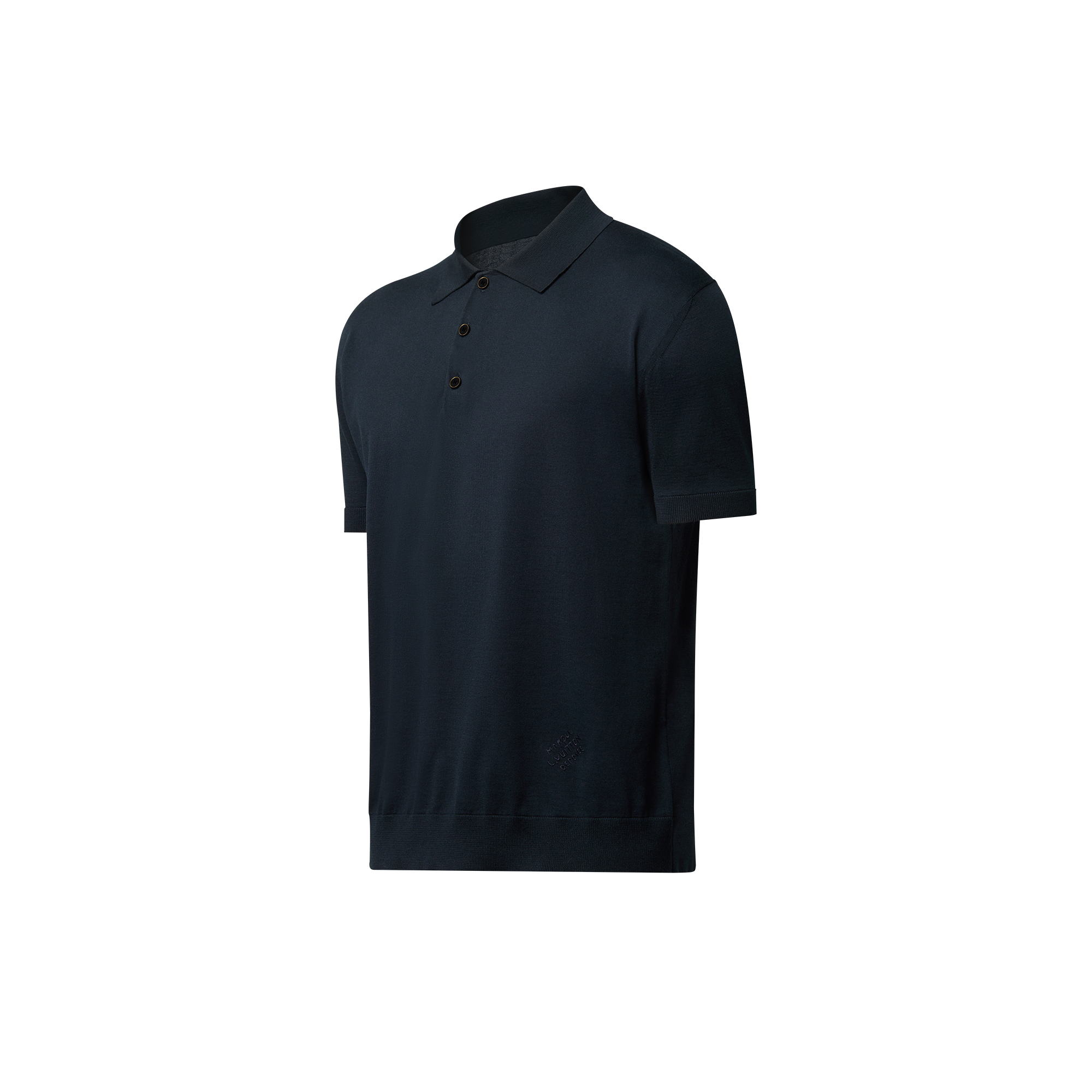 Polo a maniche corte in misto cotone e seta  Uomo Abbigliamento Camicie | LOUIS VUITTON (Zoom prodotto)