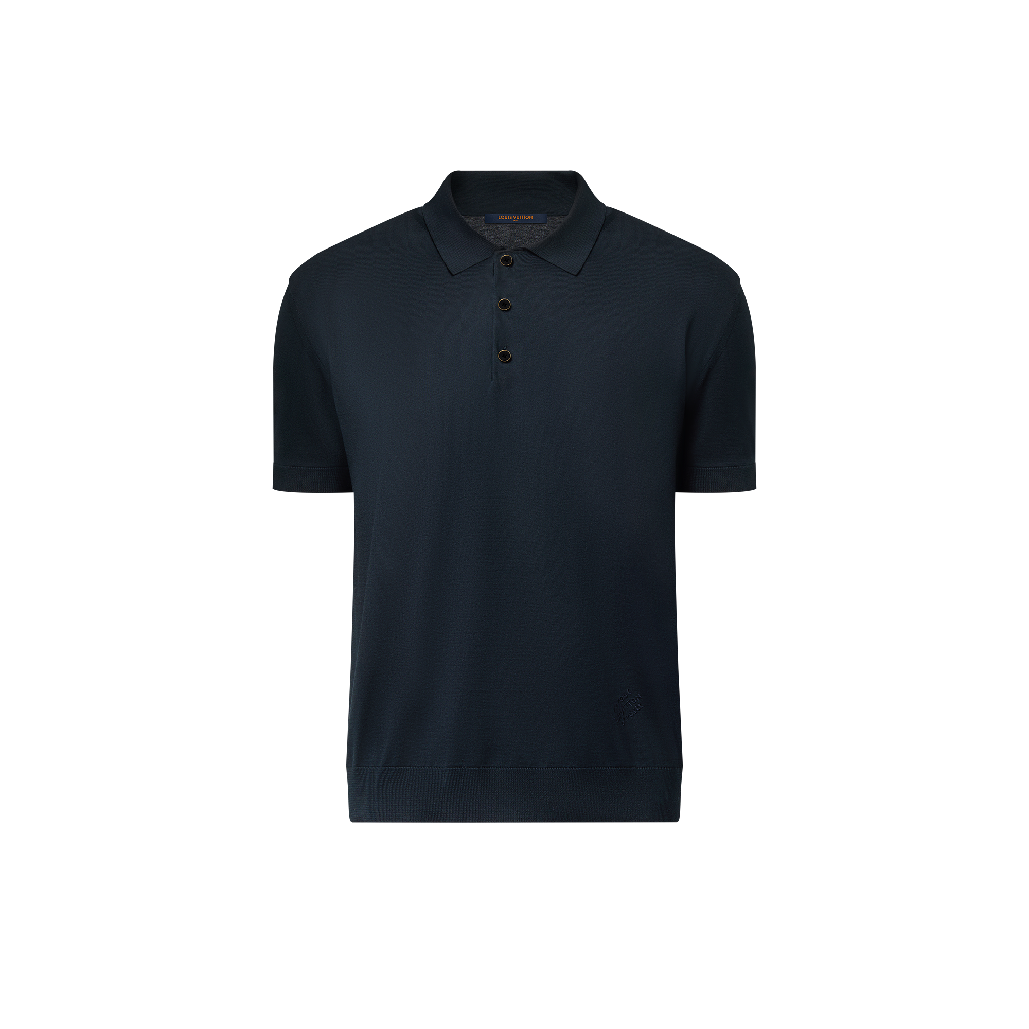 Polo a maniche corte in misto cotone e seta  Uomo Abbigliamento Camicie | LOUIS VUITTON (Zoom prodotto)