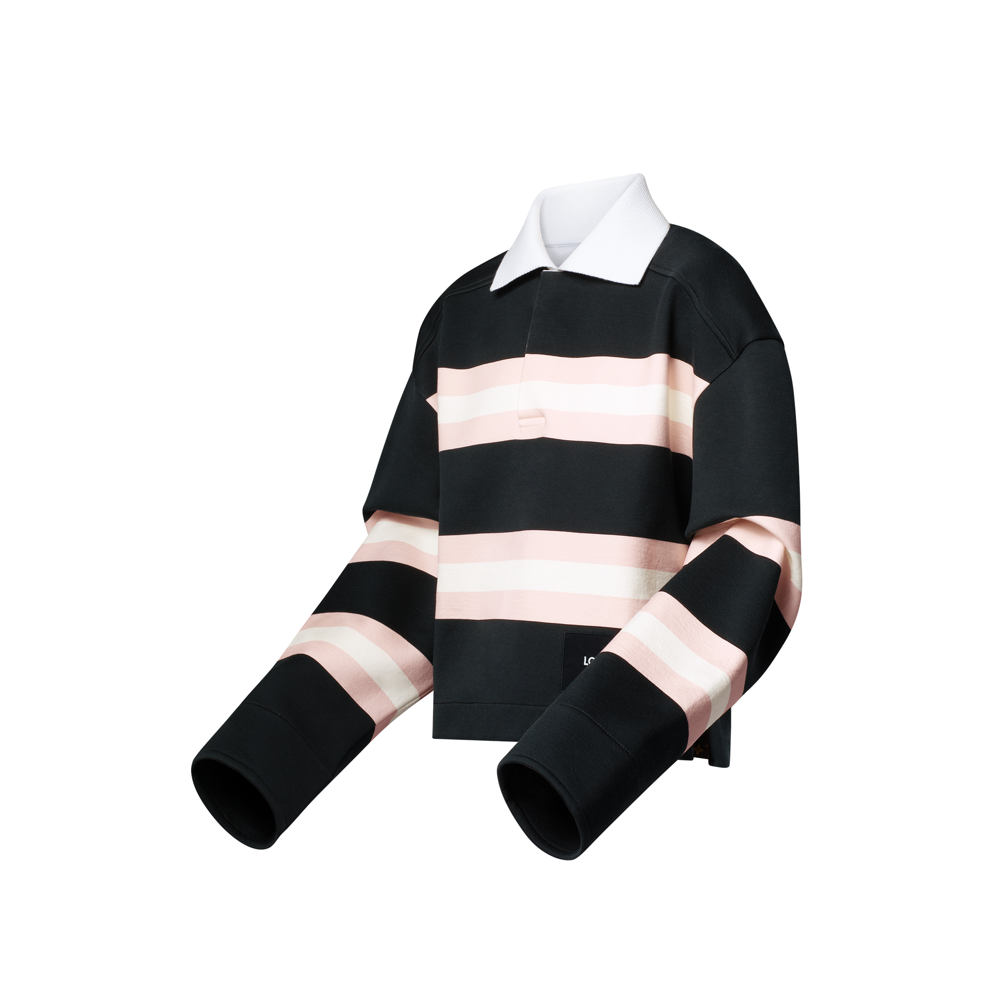 Polo a maniche lunghe con motivo a righe spesse  Donna Abbigliamento Camicie e T-Shirt | LOUIS VUITTON (Zoom prodotto)