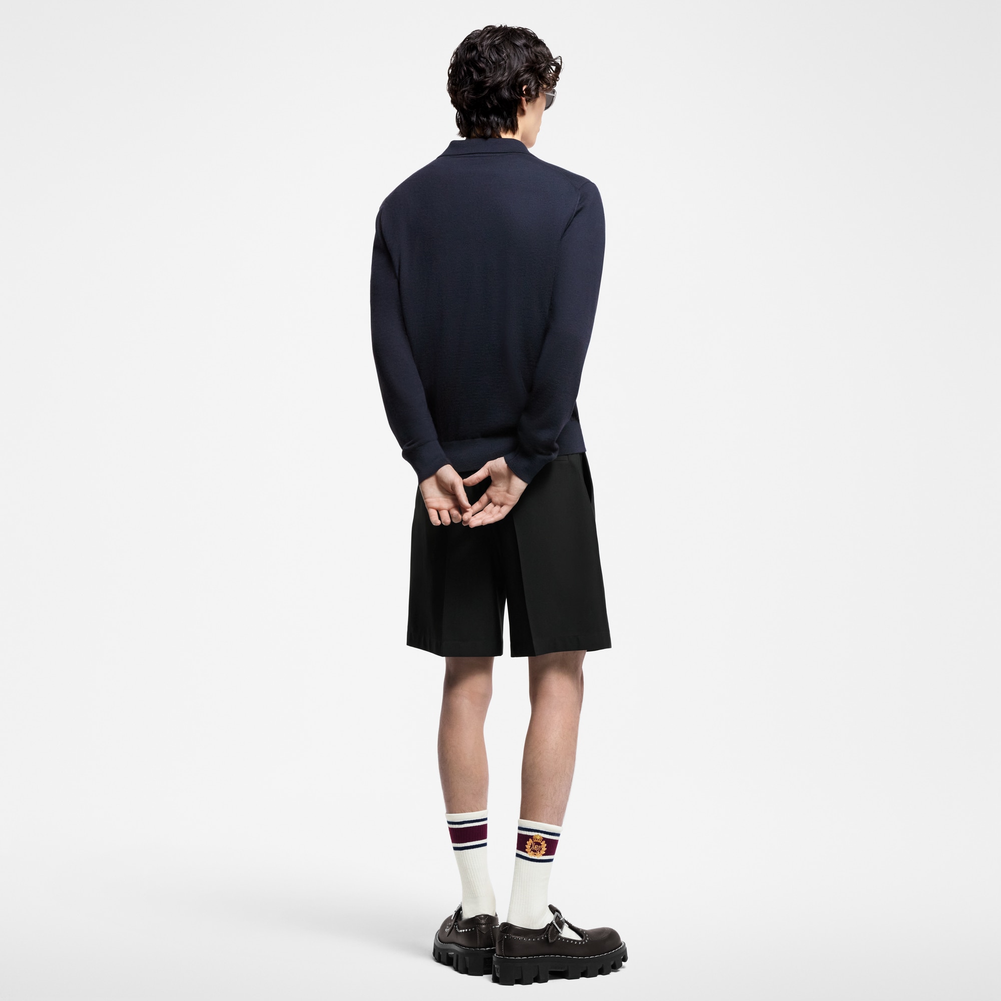 Polo a maniche lunghe in cachemire  Uomo Abbigliamento T-Shirt e Polo | LOUIS VUITTON (Zoom prodotto)