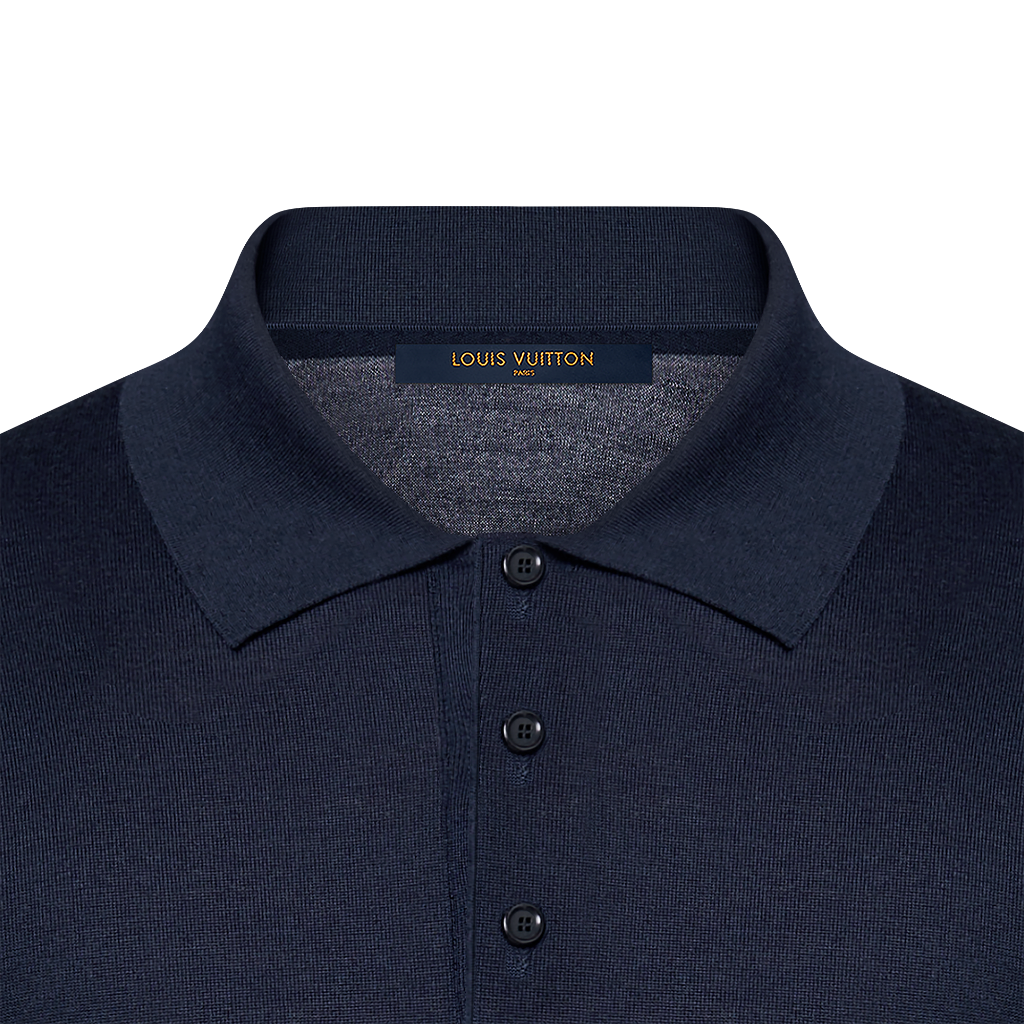 Polo a maniche lunghe in misto seta e cachemire  Uomo Abbigliamento Maglieria e Felpe | LOUIS VUITTON (Zoom prodotto)