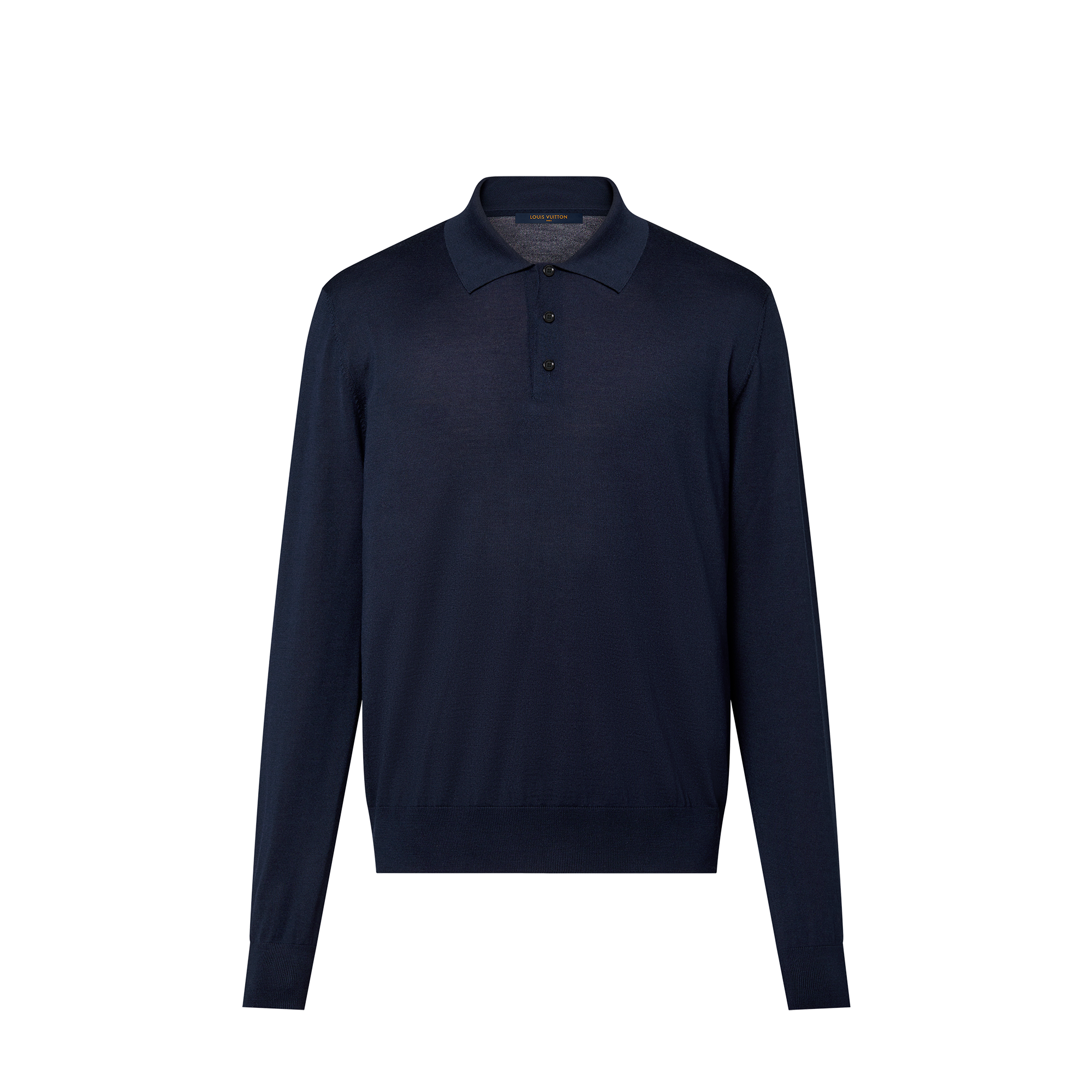 Polo a maniche lunghe in misto seta e cachemire  Uomo Abbigliamento Maglieria e Felpe | LOUIS VUITTON (Zoom prodotto)