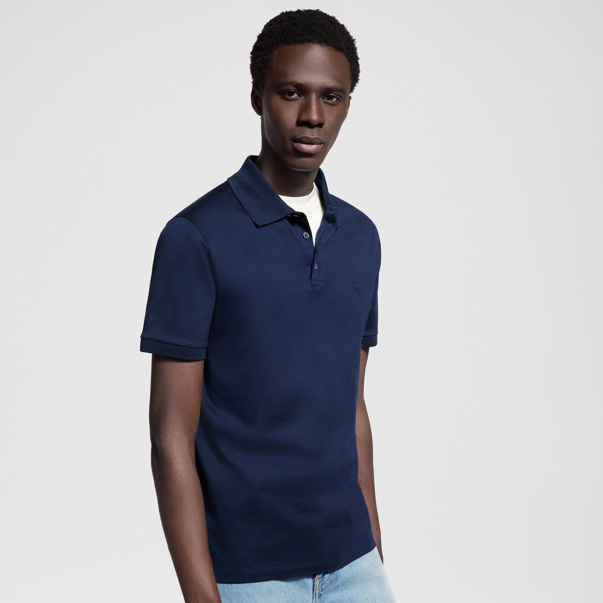 Polo classica a maniche corte in piqué  Uomo Abbigliamento T-Shirt e Polo | LOUIS VUITTON (Zoom prodotto)