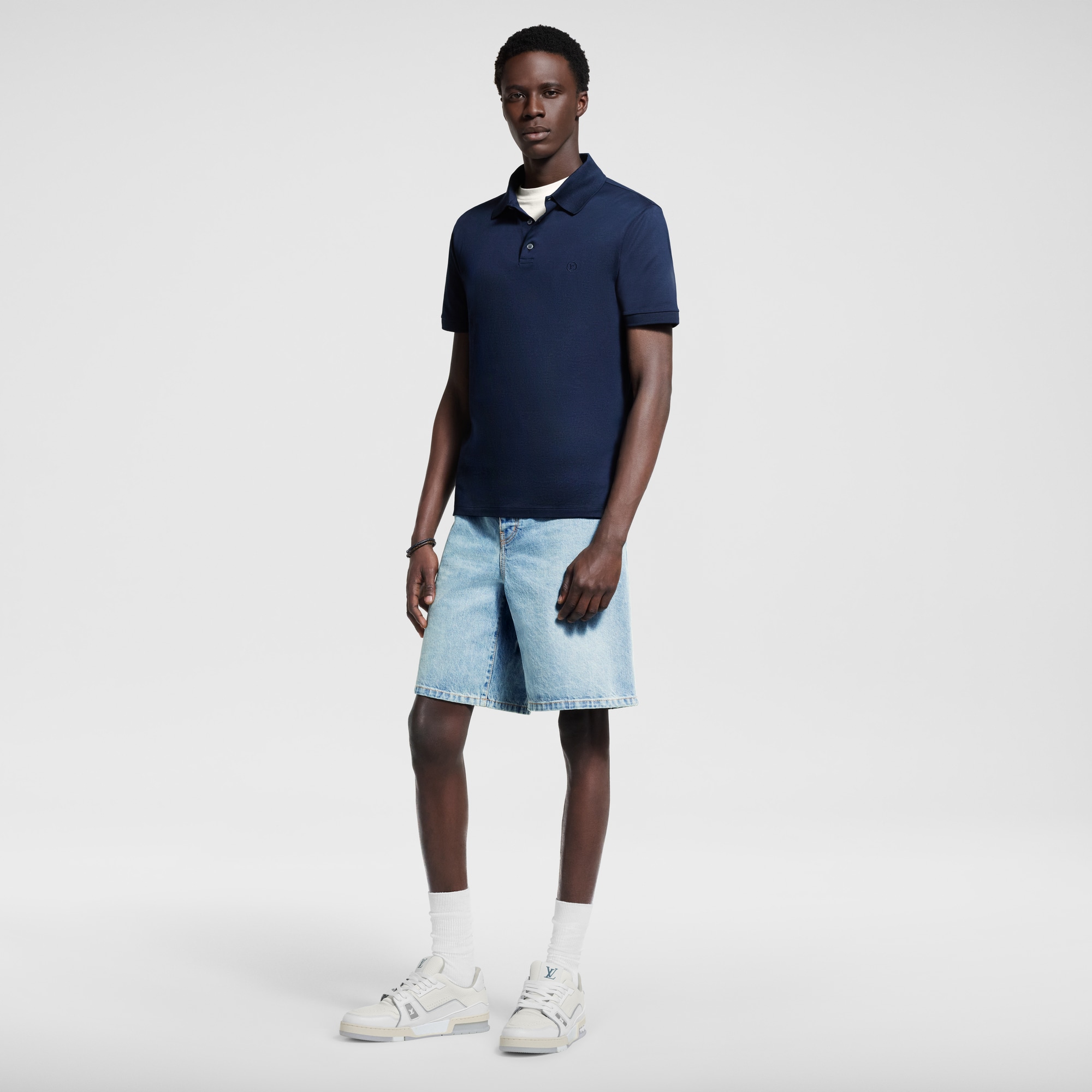 Polo classica a maniche corte in piqué  Uomo Abbigliamento T-Shirt e Polo | LOUIS VUITTON (Zoom prodotto)
