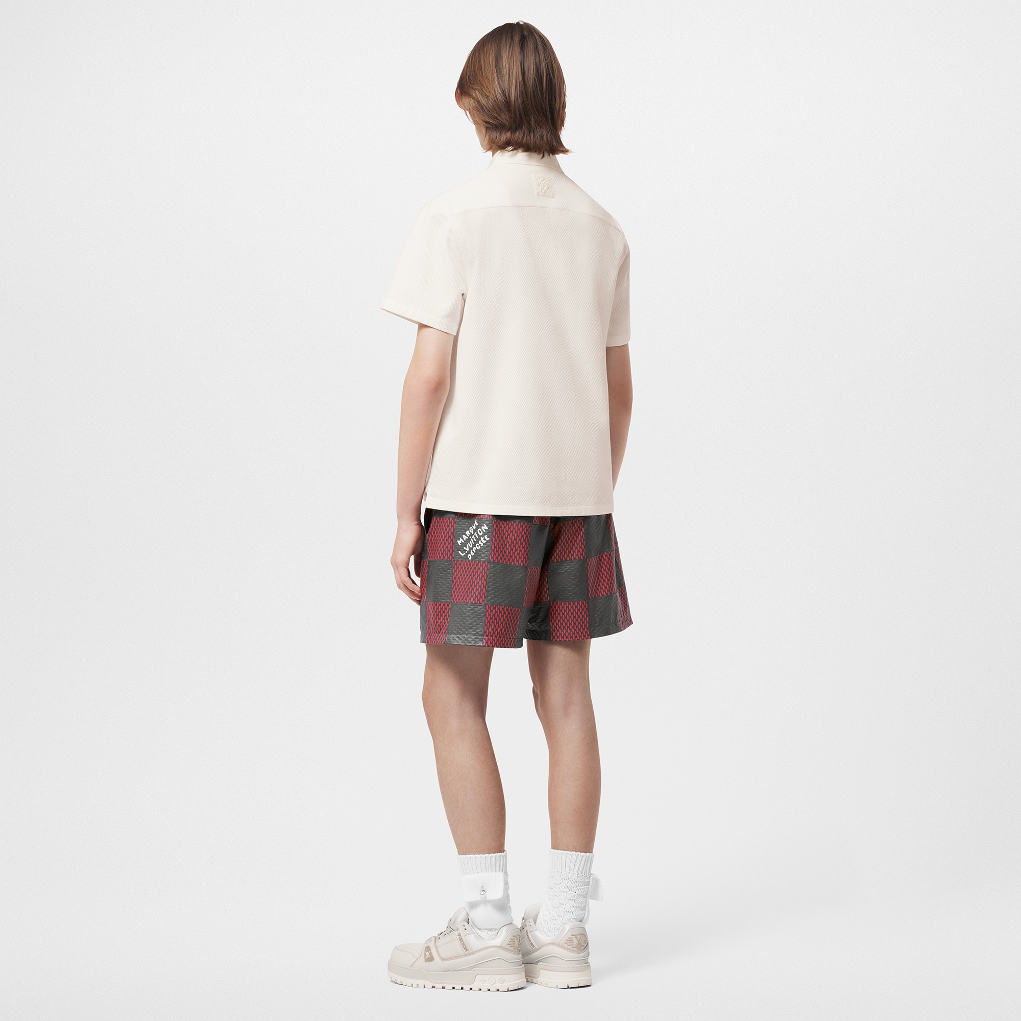 Polo con colletto in popeline e iniziali LV ricamate  Uomo Abbigliamento T-Shirt e Polo | LOUIS VUITTON (Zoom prodotto)
