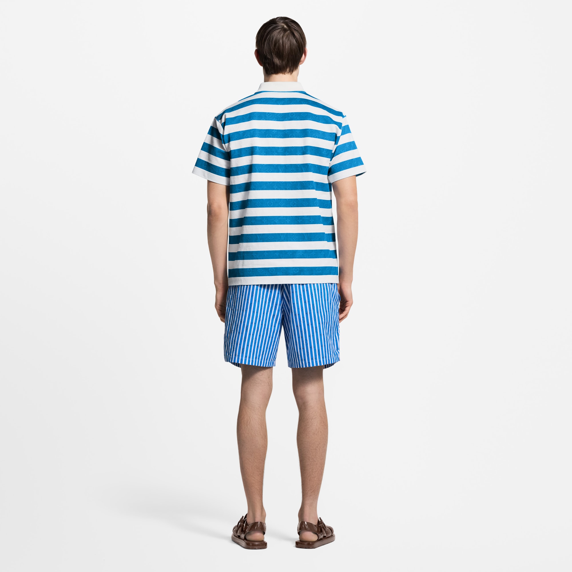Polo con motivi Monogram e a righe  Uomo Abbigliamento T-Shirt e Polo | LOUIS VUITTON (Zoom prodotto)