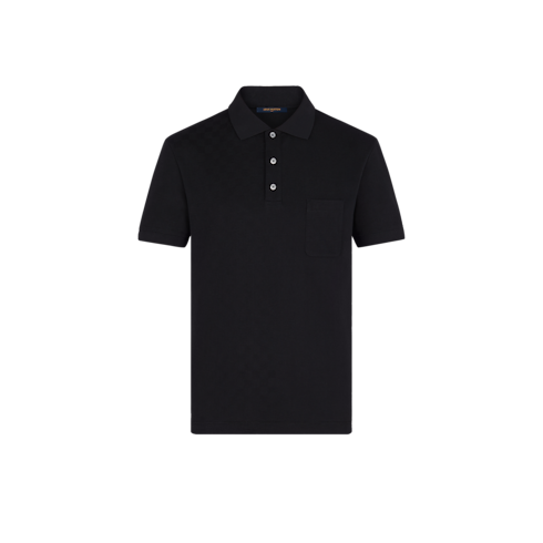 Polo con taschino e motivo Damier Uomo Abbigliamento T-Shirt e Polo | LOUIS VUITTON (Zoom prodotto)
