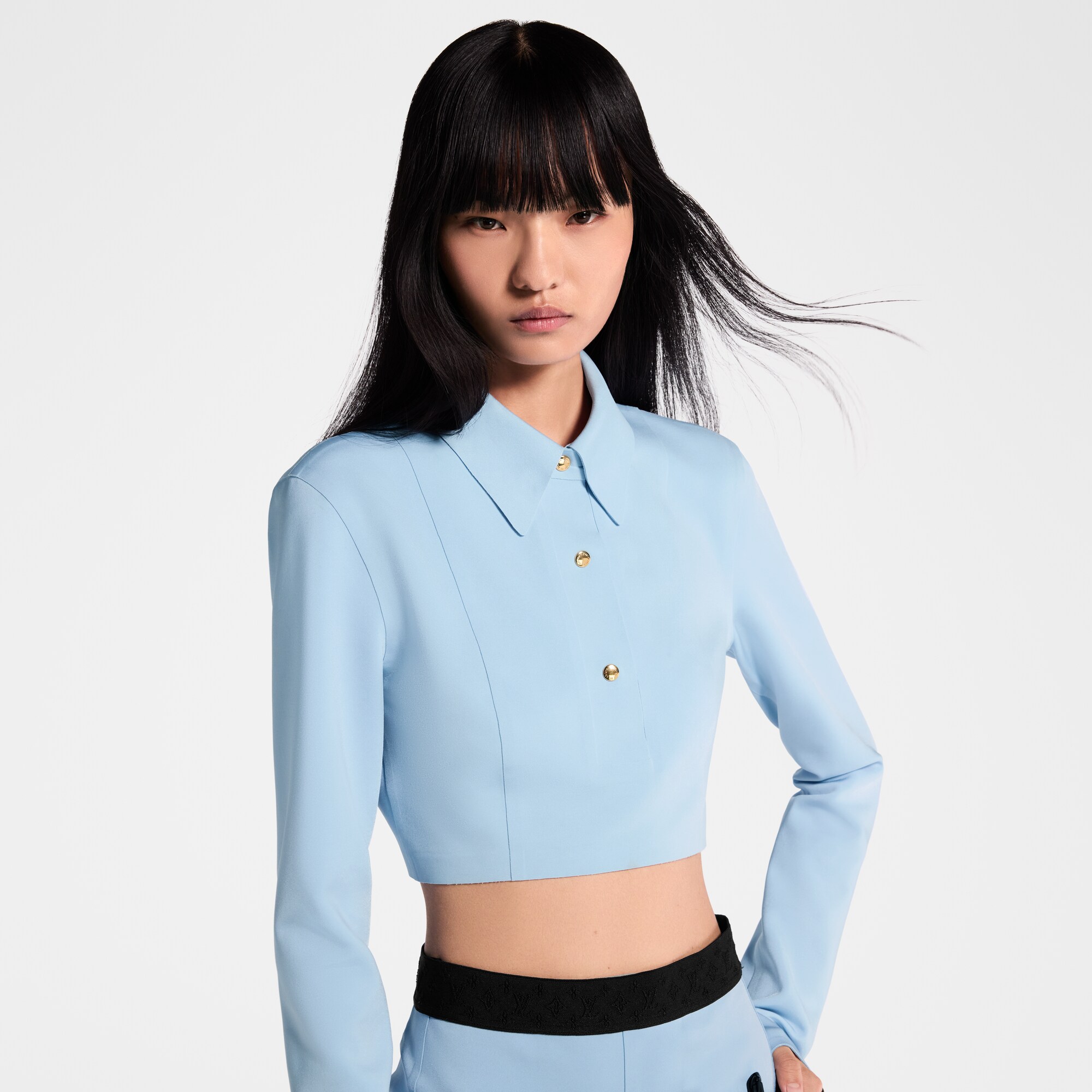 Polo corta a maniche lunghe  Donna Abbigliamento Camicie e T-Shirt | LOUIS VUITTON (Zoom prodotto)