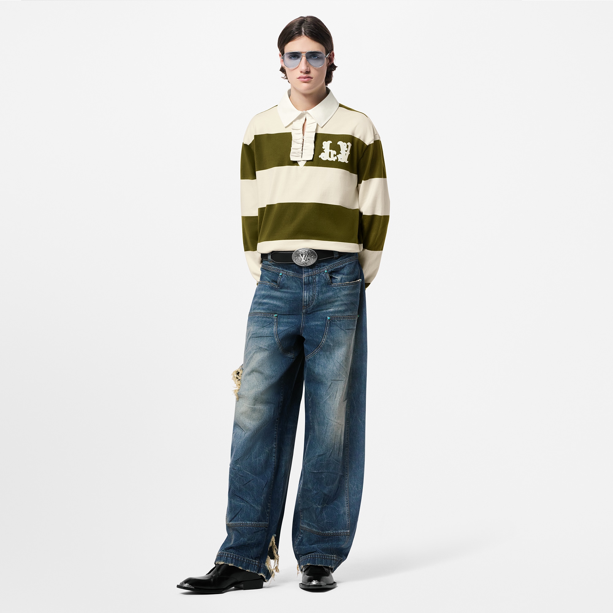 Polo da rugby a maniche lunghe in cotone  Uomo Abbigliamento T-Shirt e Polo | LOUIS VUITTON (Zoom prodotto)