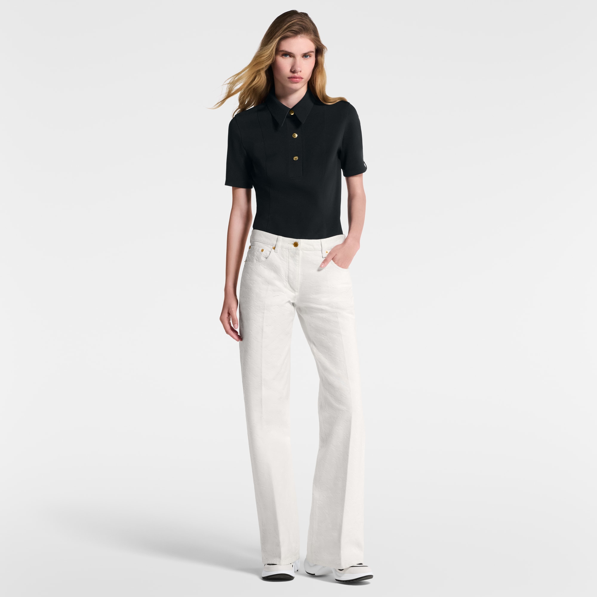 Polo in jersey tecnico  Donna Abbigliamento Camicie e T-Shirt | LOUIS VUITTON (Zoom prodotto)