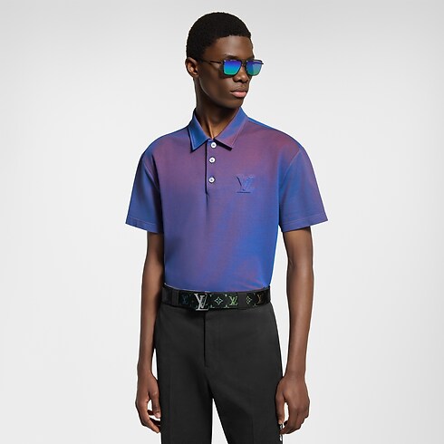 Polo in piqué effetto iridescente Uomo Abbigliamento Tutti i Capi di Abbigliamento | LOUIS VUITTON (Zoom prodotto)
