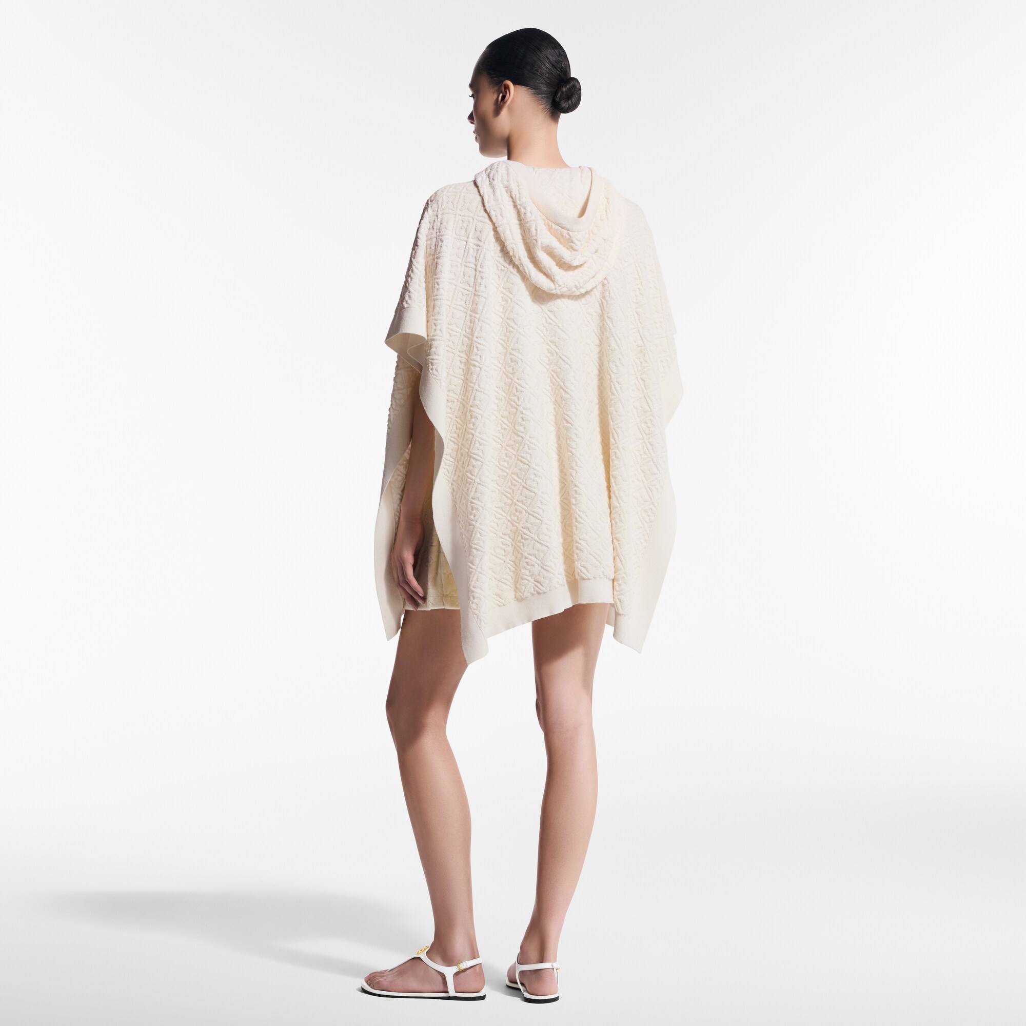 Poncho con motivo di fiori Monogram Toweling  Donna Abbigliamento Maglieria | LOUIS VUITTON (Zoom prodotto)