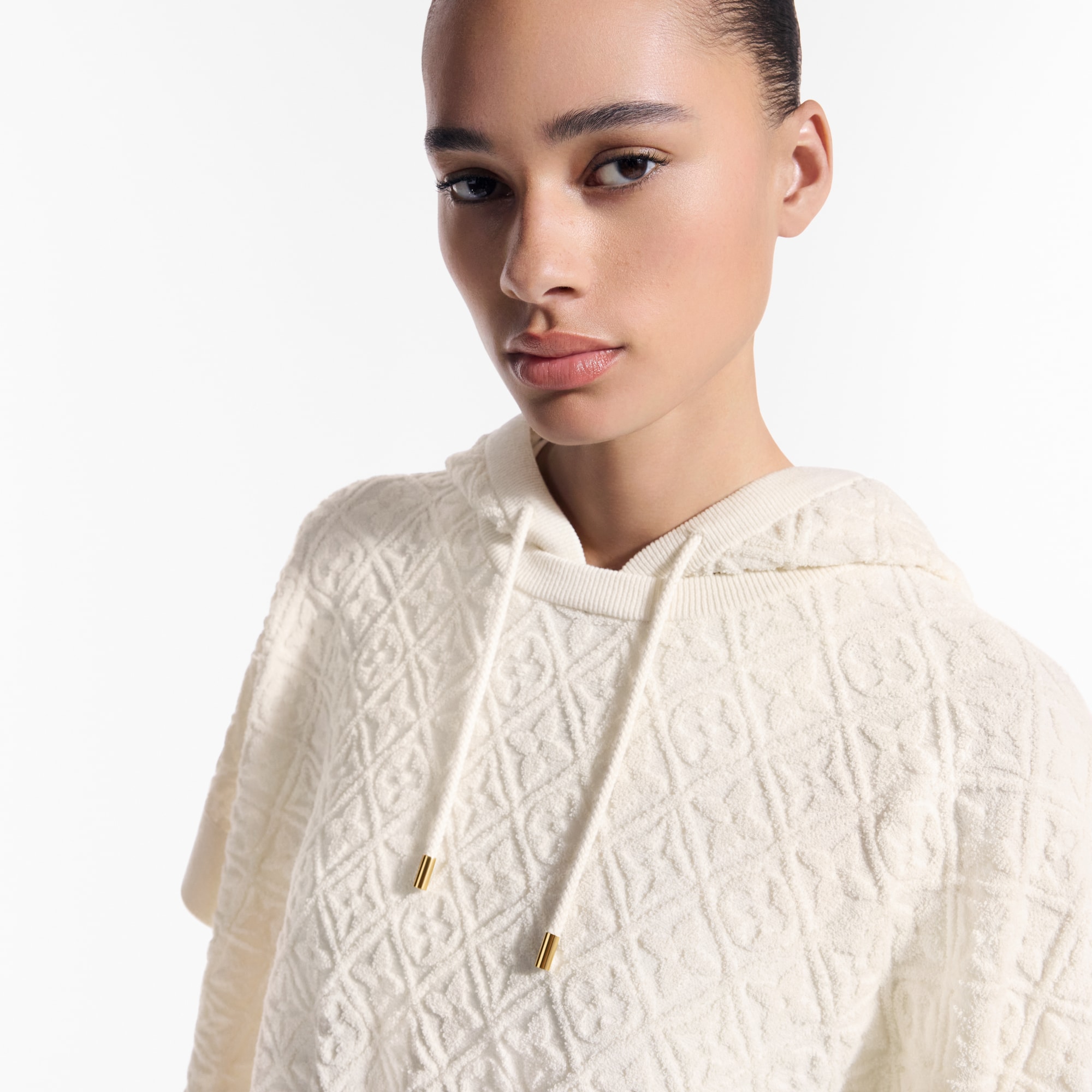 Poncho con motivo di fiori Monogram Toweling  Donna Abbigliamento Maglieria | LOUIS VUITTON (Zoom prodotto)