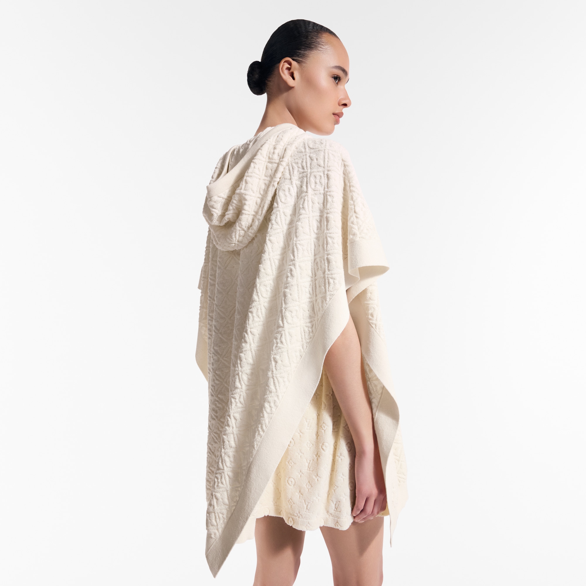 Poncho con motivo di fiori Monogram Toweling  Donna Abbigliamento Maglieria | LOUIS VUITTON (Zoom prodotto)
