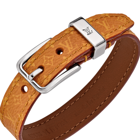 Pont Neuf Simple Tour Monogram Bracelet Tela Monogram Uomo Fashion Bijoux Bracciali | LOUIS VUITTON (Zoom prodotto)