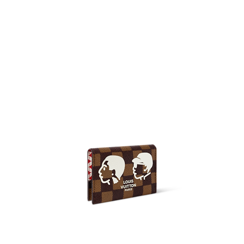 Portacarte di credito Slim Tela Damier Ébène Borse e Piccola Pelletteria Piccola Pelletteria da Uomo Portacarte | LOUIS VUITTON (Zoom prodotto)