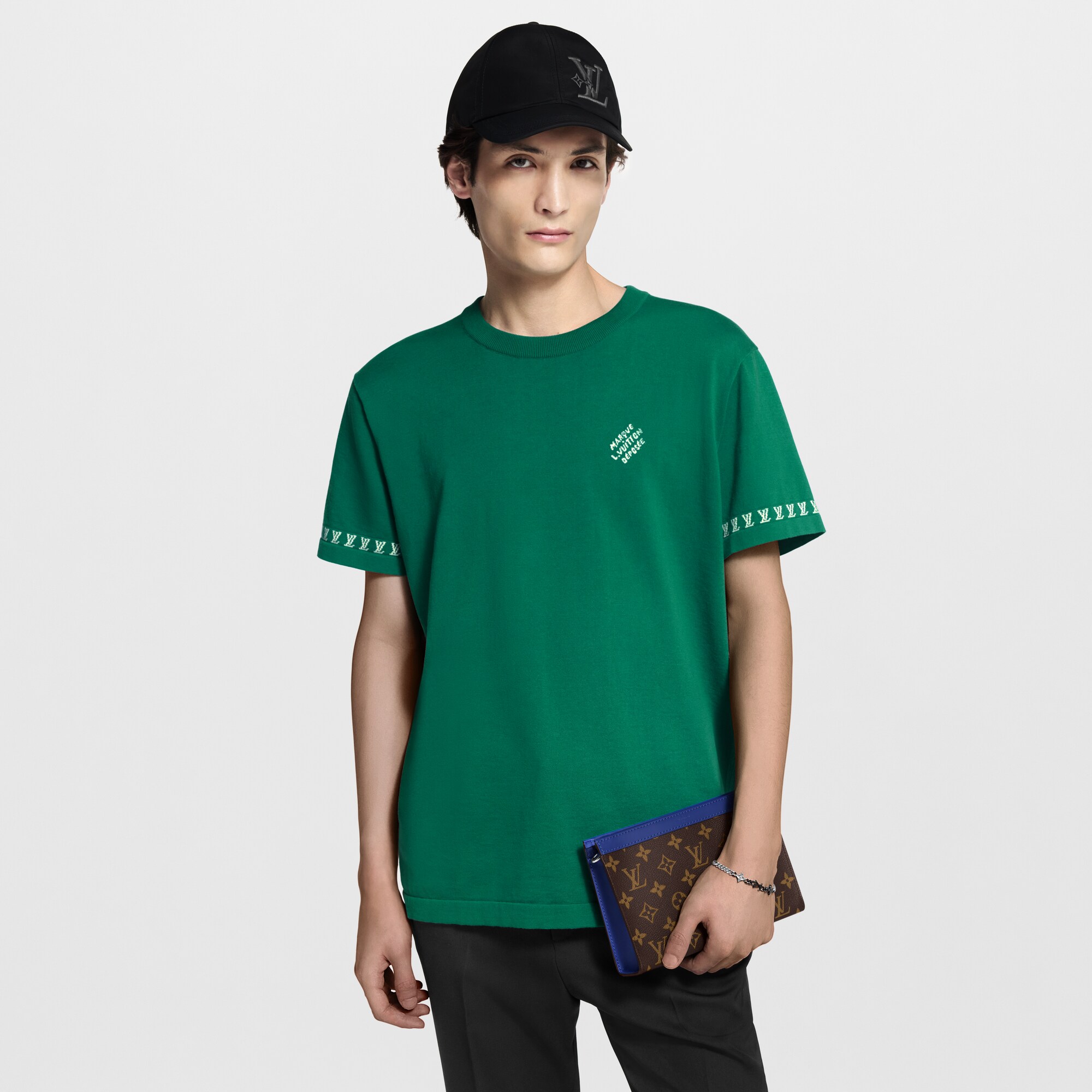 Portafoglio indossabile Gaston Tela Monogram Macassar Borse e Piccola Pelletteria Borse da Uomo Novità | LOUIS VUITTON (Zoom prodotto)