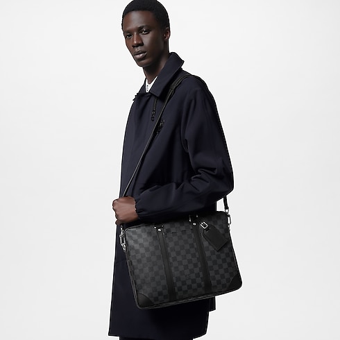Porte-Documents Voyage NM Tela Damier Graphite Uomo Borse da Uomo Tutte le collezioni | LOUIS VUITTON (Zoom prodotto)