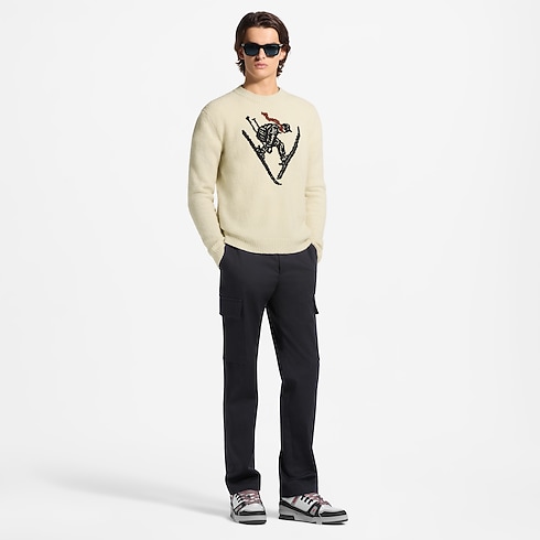 Pullover a maniche lunghe con intarsi Uomo Abbigliamento Tutti i Capi di Abbigliamento | LOUIS VUITTON (Zoom prodotto)