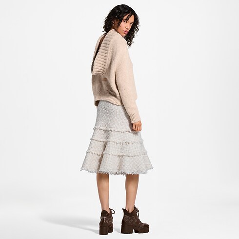 Pullover con colletto drappeggiato Donna Abbigliamento Maglieria | LOUIS VUITTON (Zoom prodotto)