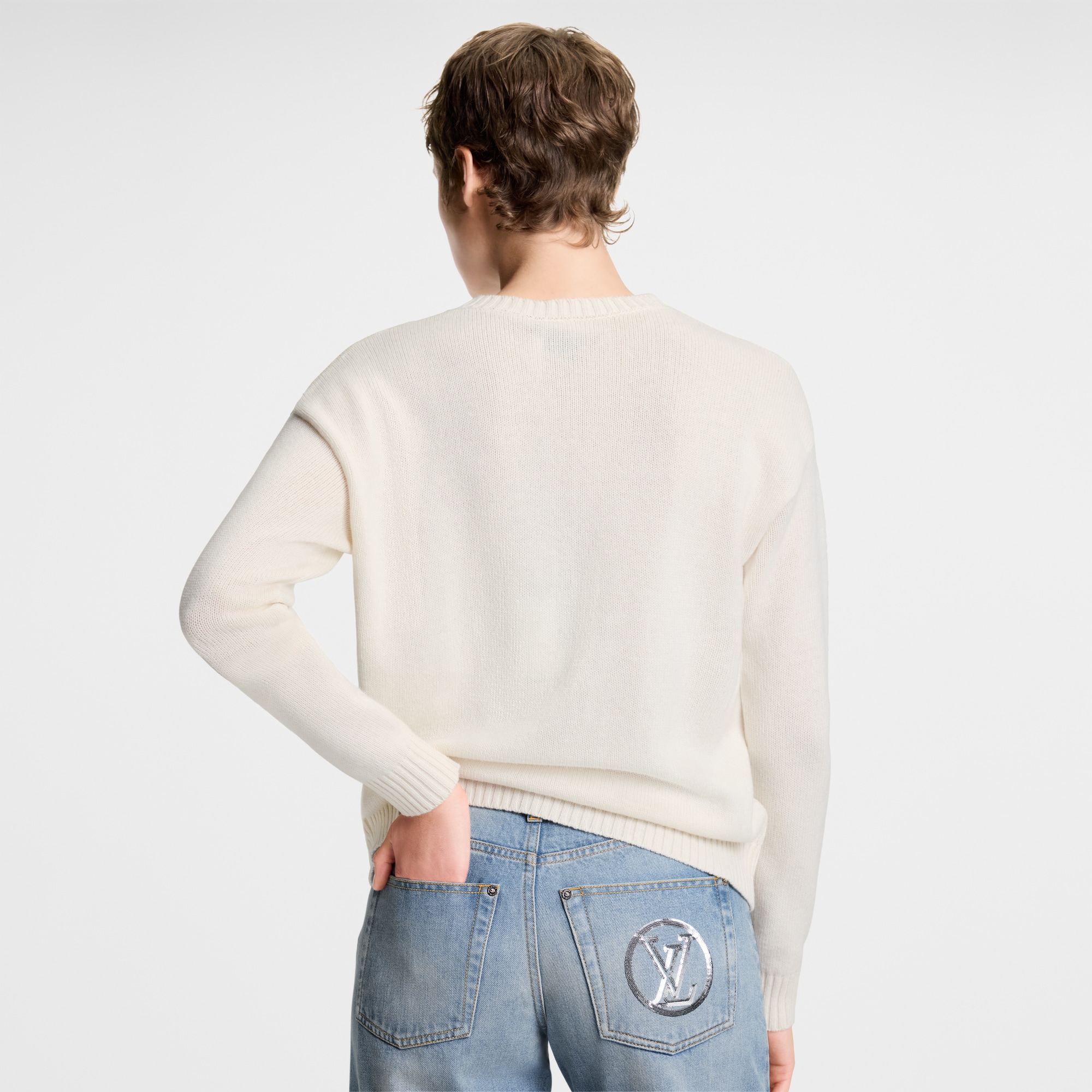 Pullover con firma in corsivo  Donna Abbigliamento Maglieria | LOUIS VUITTON (Zoom prodotto)
