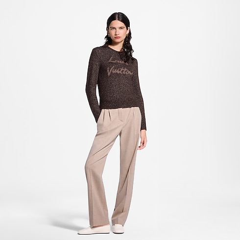 Pullover con firma in corsivo Donna Abbigliamento Maglieria | LOUIS VUITTON (Zoom prodotto)