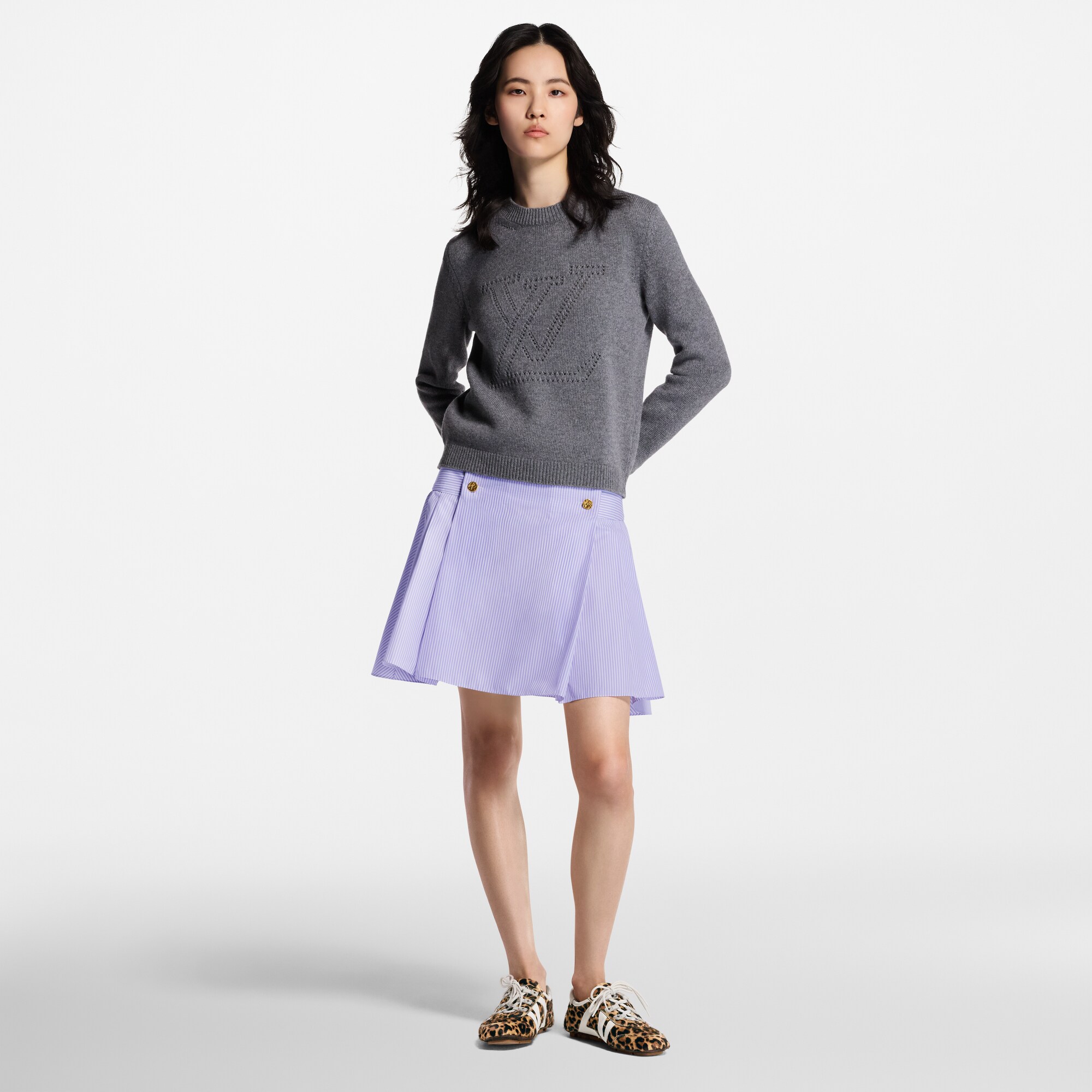 Pullover con firma ricamata  Donna Abbigliamento Maglieria | LOUIS VUITTON (Zoom prodotto)