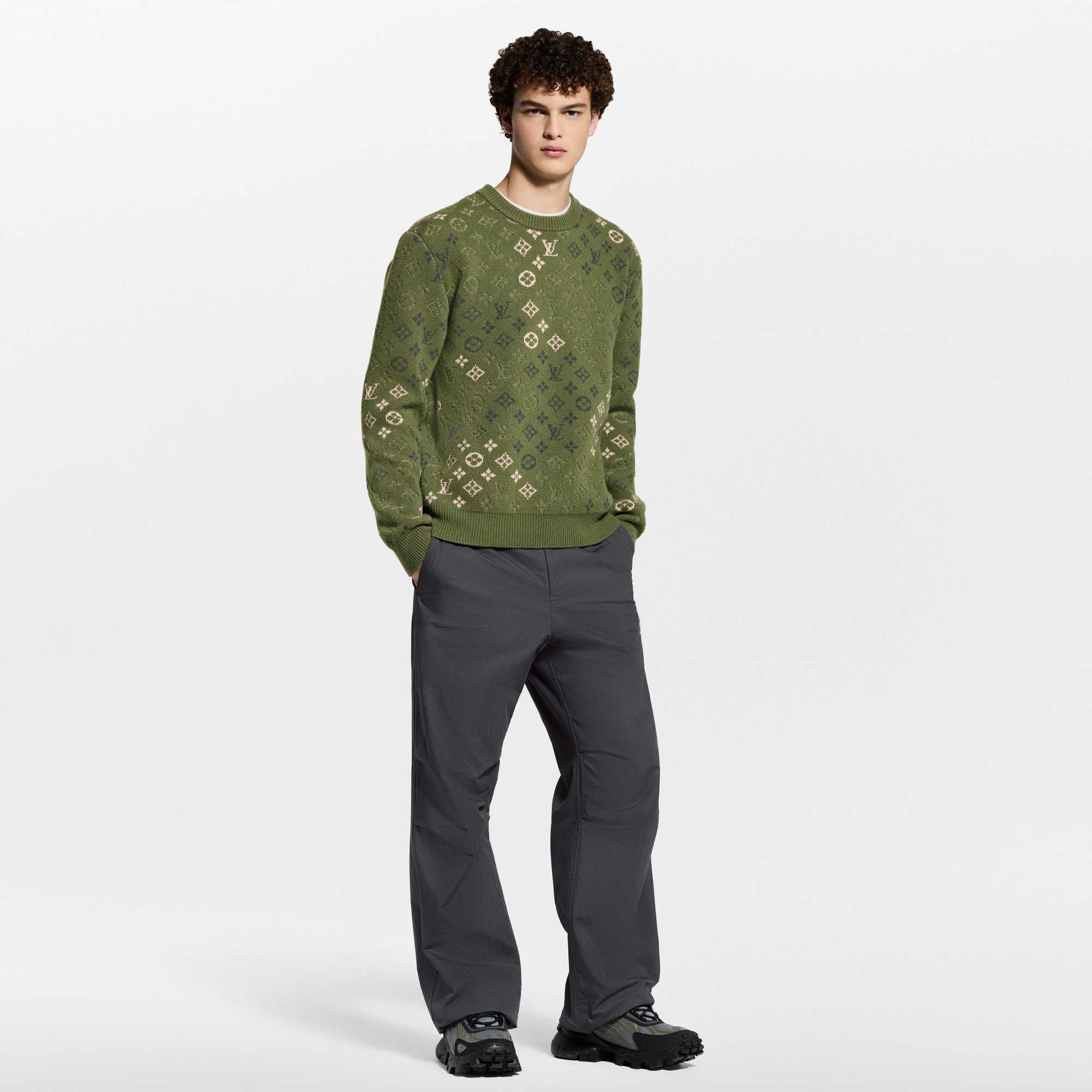 Pullover con motivo Monogram  Uomo Abbigliamento Tutti i Capi di Abbigliamento | LOUIS VUITTON (Zoom prodotto)