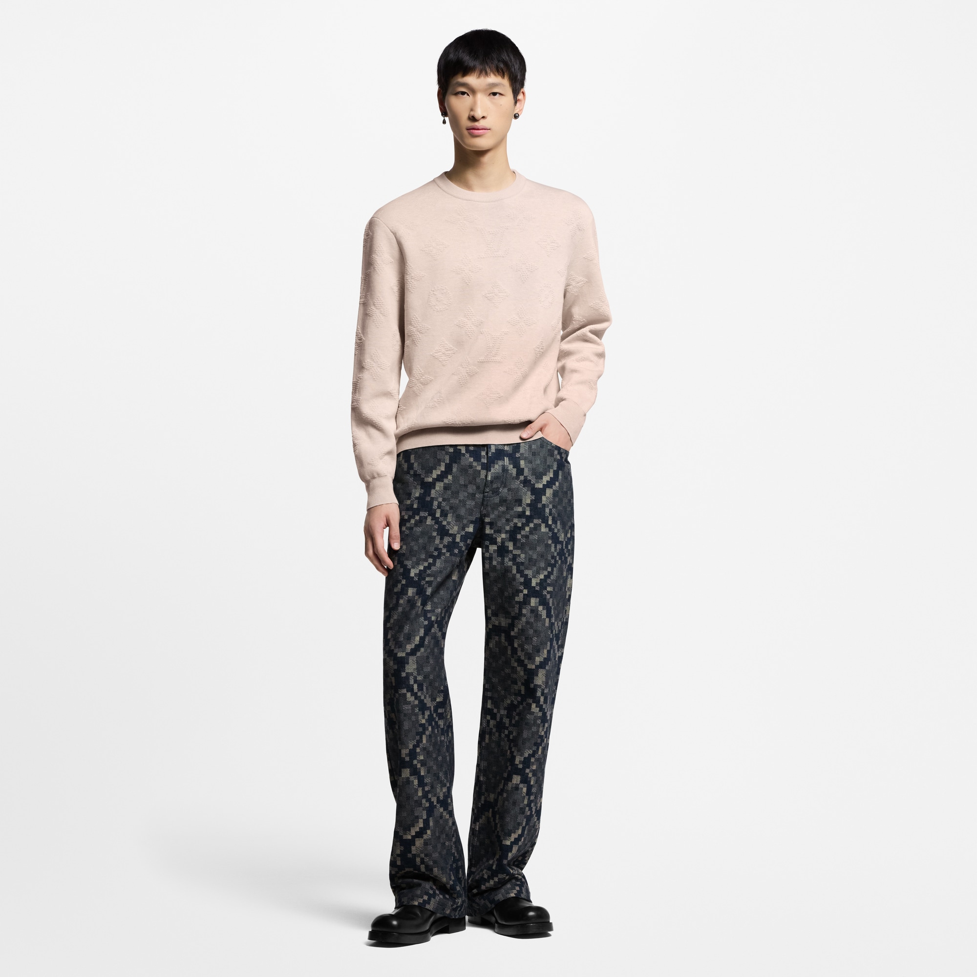 Pullover con motivo Monogram impresso  Uomo Abbigliamento Tutti i Capi di Abbigliamento | LOUIS VUITTON (Zoom prodotto)