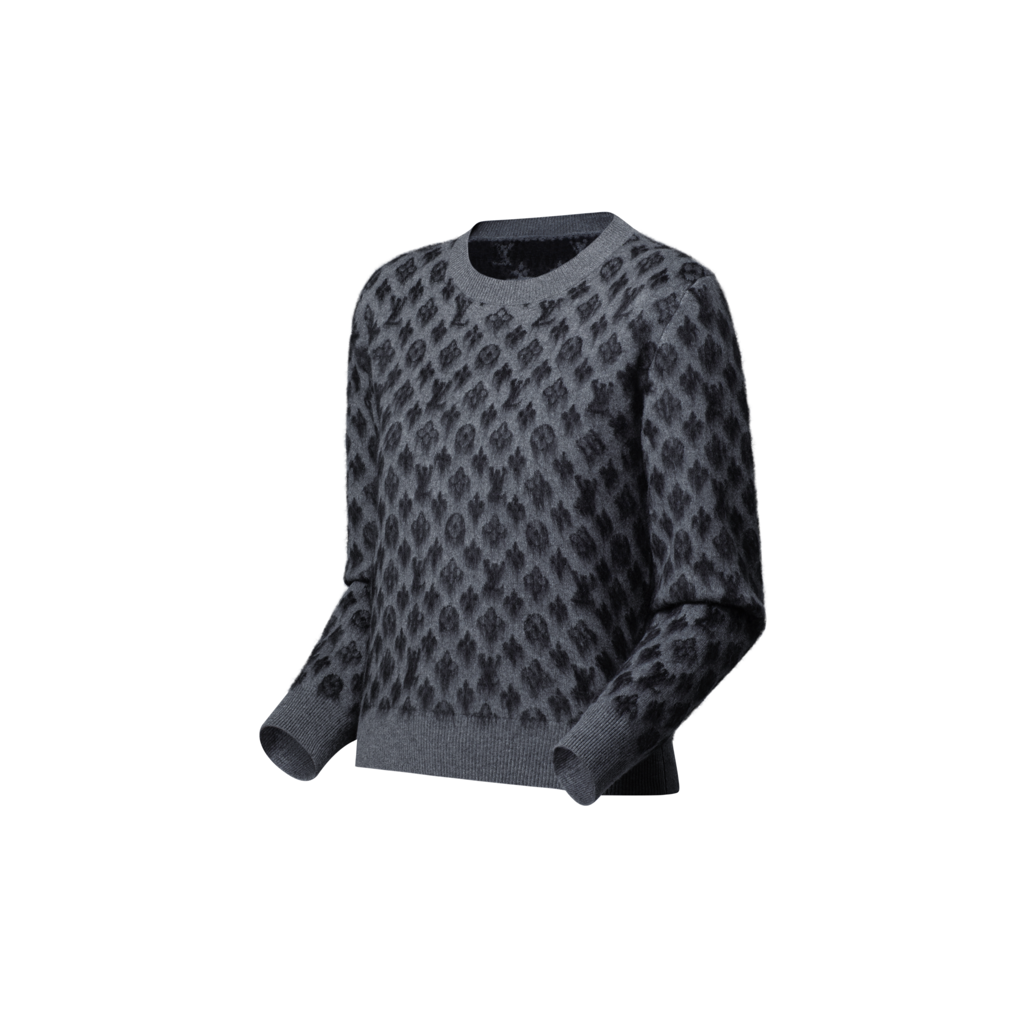 Pullover con motivo Monogram spazzolato  Donna Abbigliamento Maglieria | LOUIS VUITTON (Zoom prodotto)