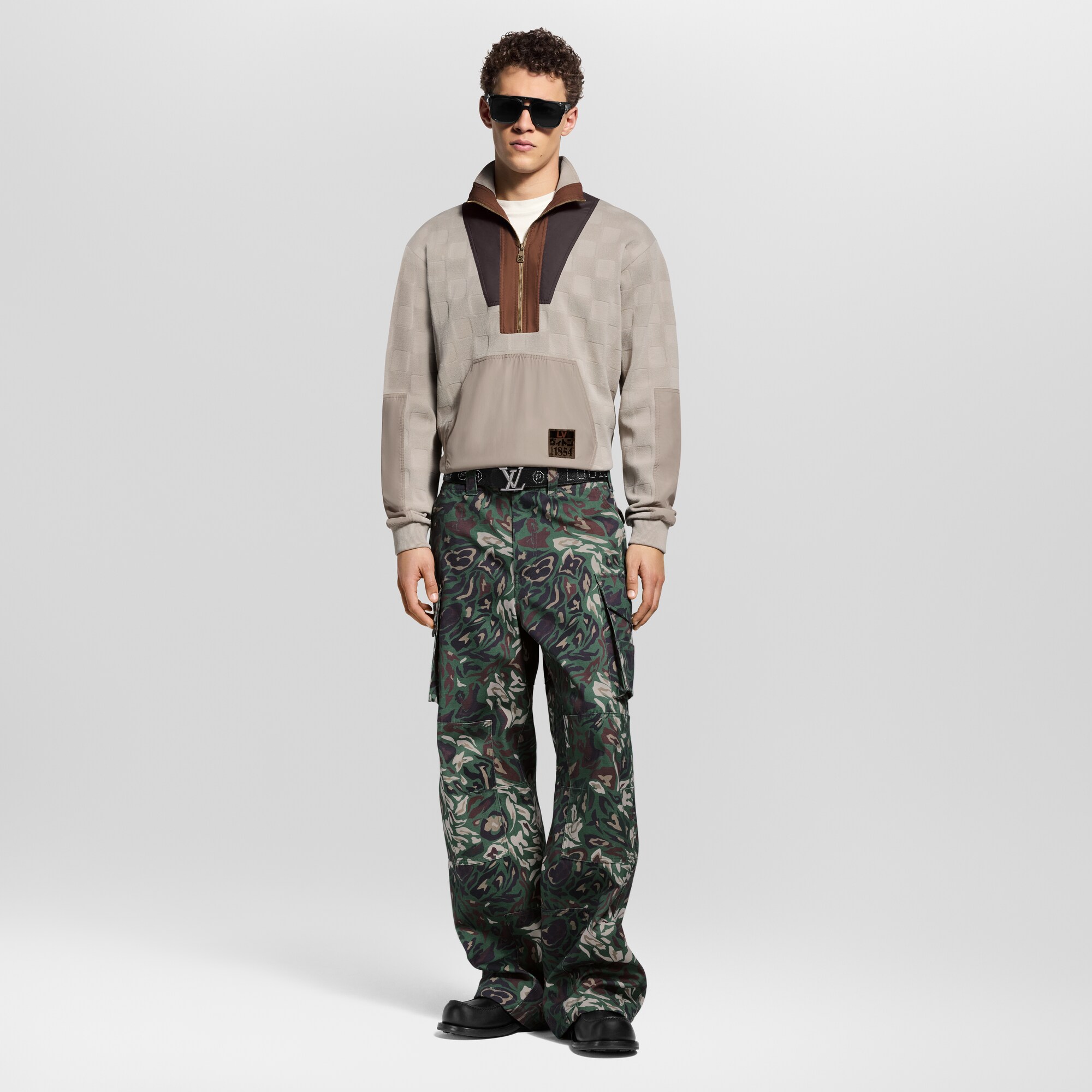 Pullover ibrido in stile workwear con mezza zip e motivo Damier  Uomo Abbigliamento Tutti i Capi di Abbigliamento | LOUIS VUITTON (Zoom prodotto)