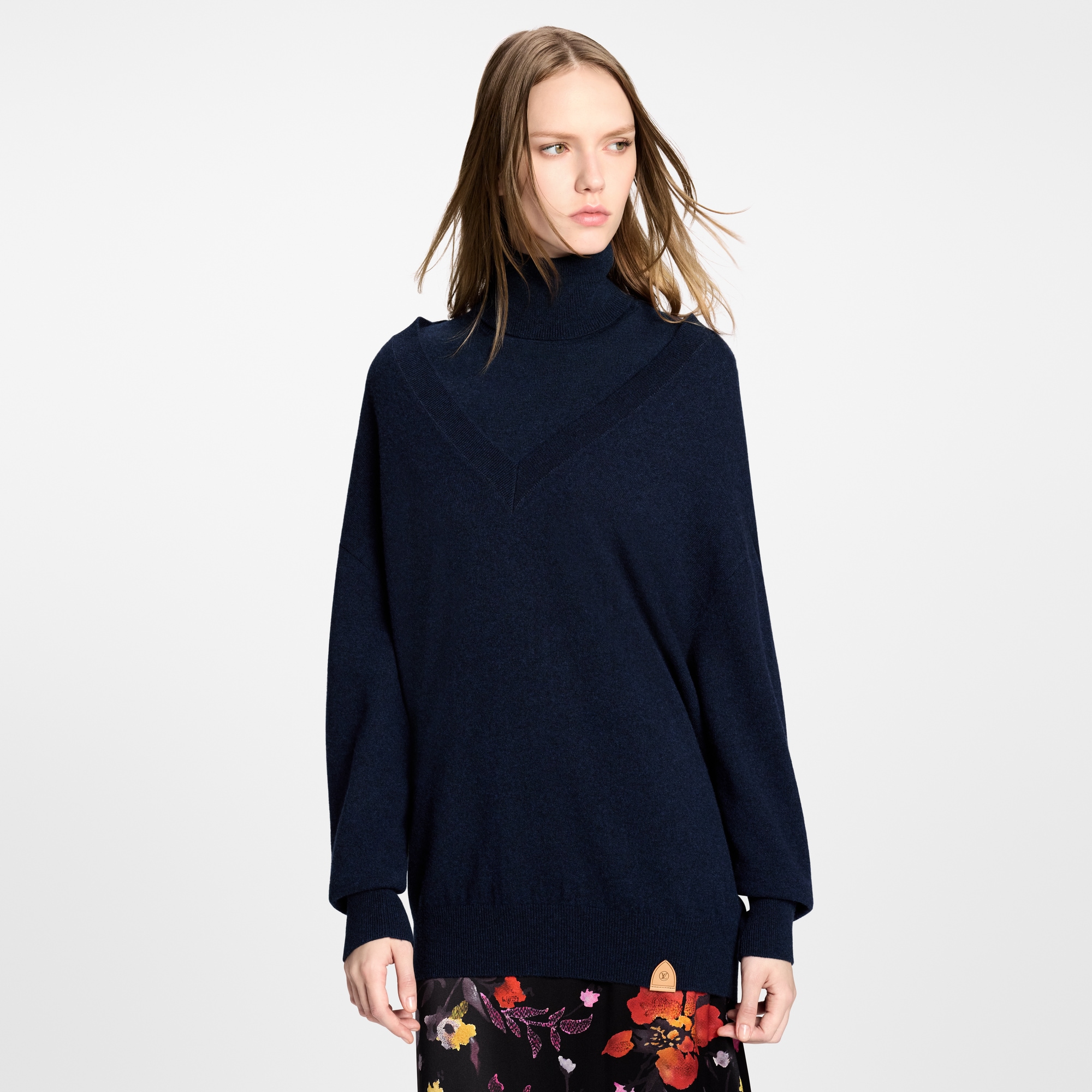 Pullover in cachemire con doppio collo  Donna Abbigliamento Maglieria | LOUIS VUITTON (Zoom prodotto)