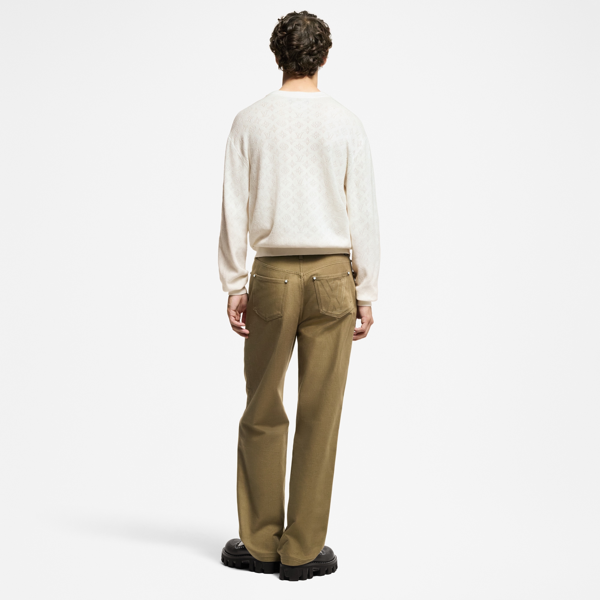 Pullover in cotone con motivo Monogram Pointelle  Uomo Abbigliamento Tutti i Capi di Abbigliamento | LOUIS VUITTON (Zoom prodotto)