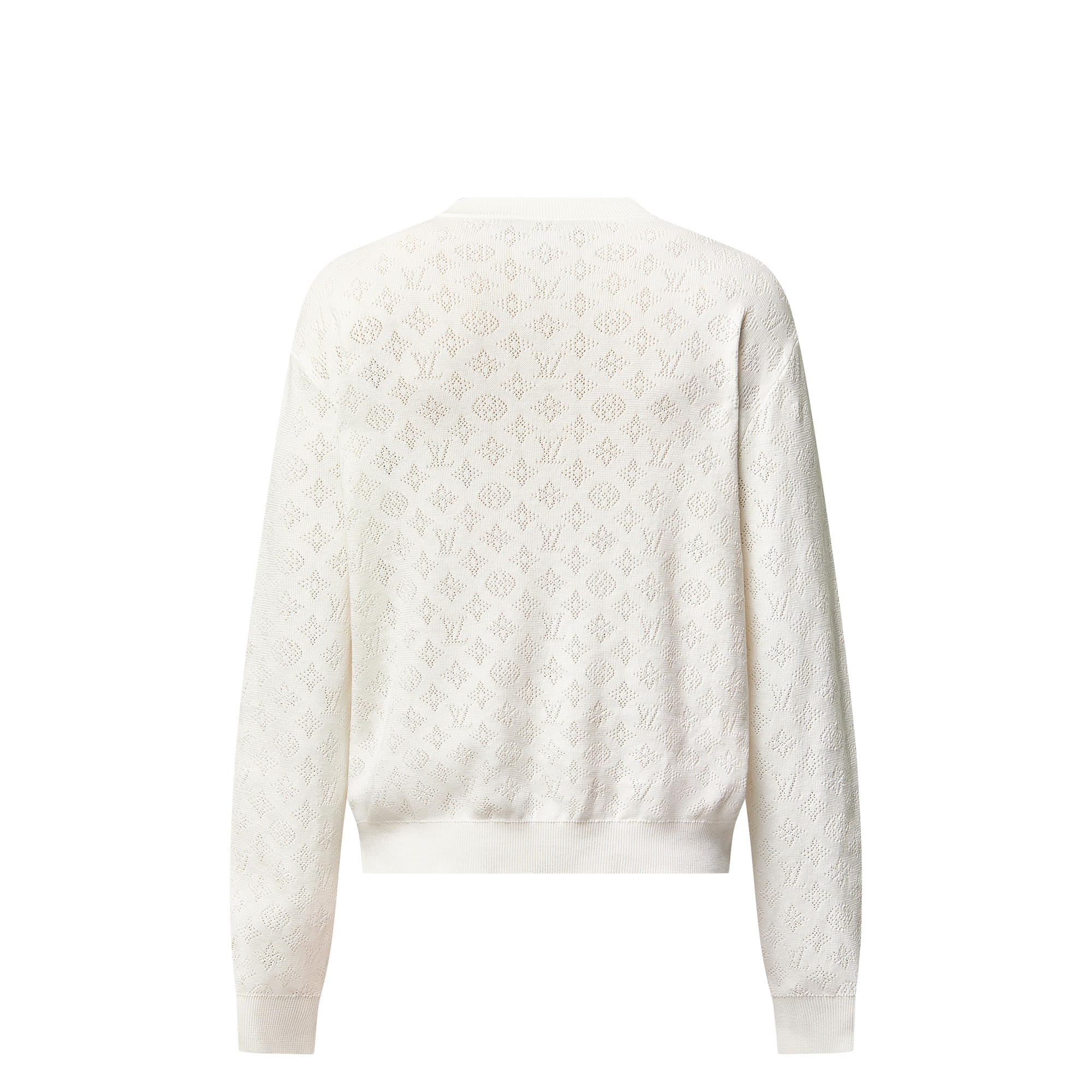 Pullover in cotone con motivo Monogram Pointelle  Uomo Abbigliamento Tutti i Capi di Abbigliamento | LOUIS VUITTON (Zoom prodotto)