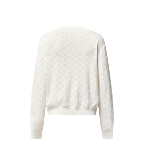 Pullover in cotone con motivo Monogram Pointelle Uomo Abbigliamento Tutti i Capi di Abbigliamento | LOUIS VUITTON (Zoom prodotto)