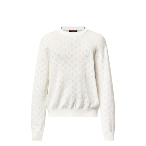 Pullover in cotone con motivo Monogram Pointelle Uomo Abbigliamento Tutti i Capi di Abbigliamento | LOUIS VUITTON (Zoom prodotto)