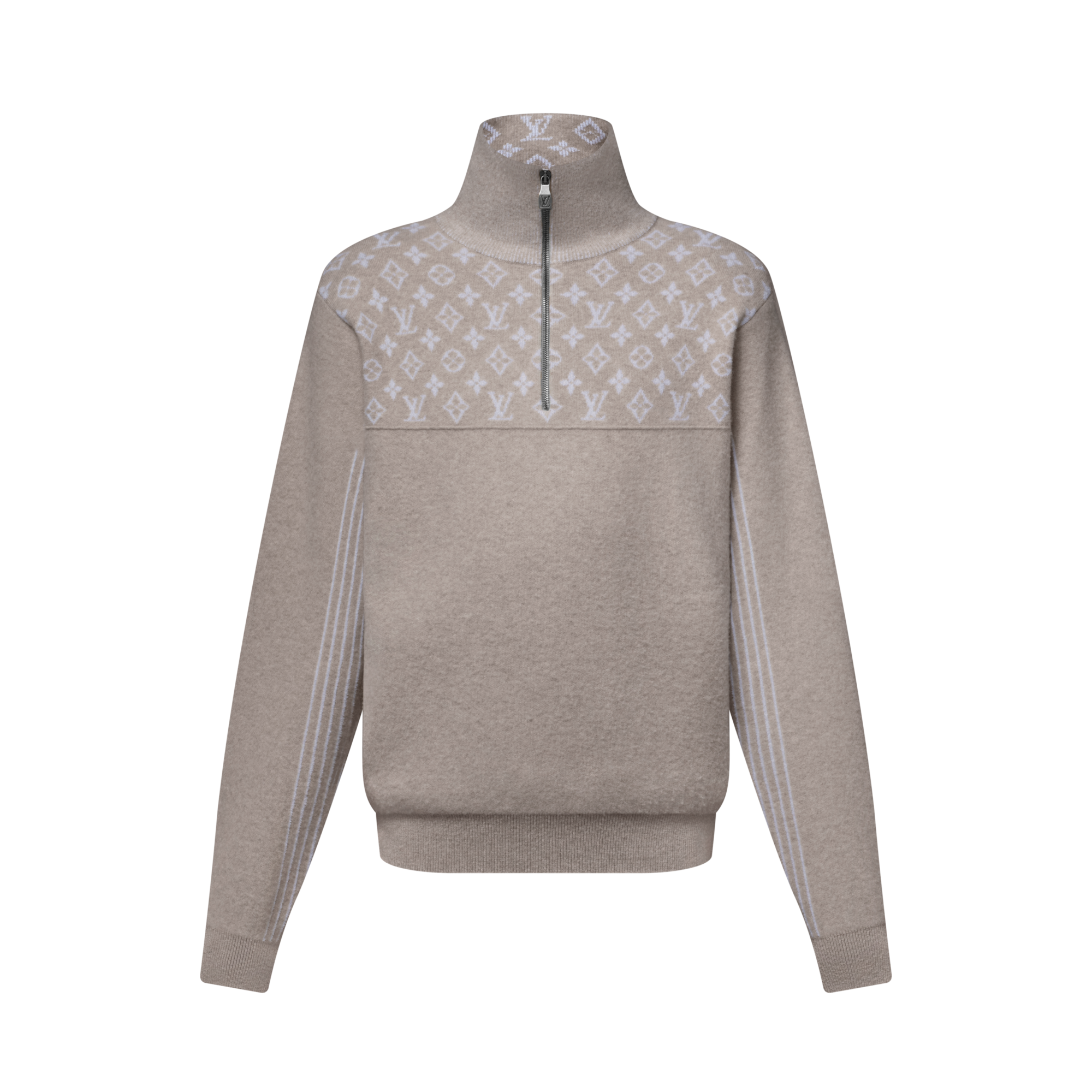 Pullover in lana a coste con mezza zip  Novità Per gli uomini LV Ski | LOUIS VUITTON (Zoom prodotto)