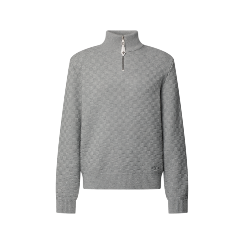 Pullover in lana e cachemire con mezza zip Uomo Abbigliamento Tutti i Capi di Abbigliamento | LOUIS VUITTON (Zoom prodotto)