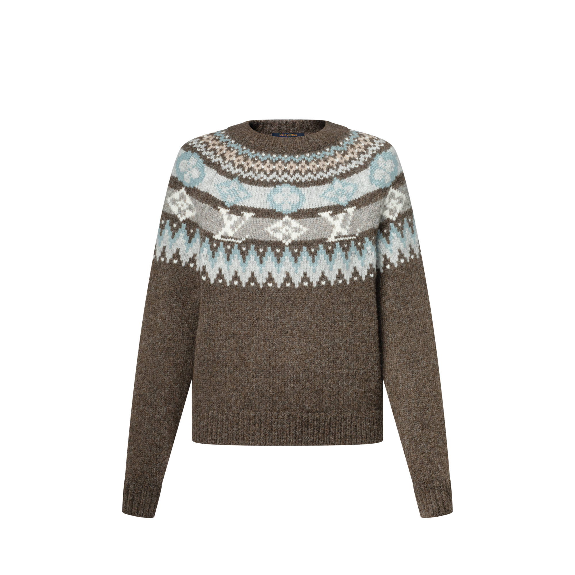 Pullover in maglia con firma grafica  Donna Abbigliamento Maglieria | LOUIS VUITTON (Zoom prodotto)