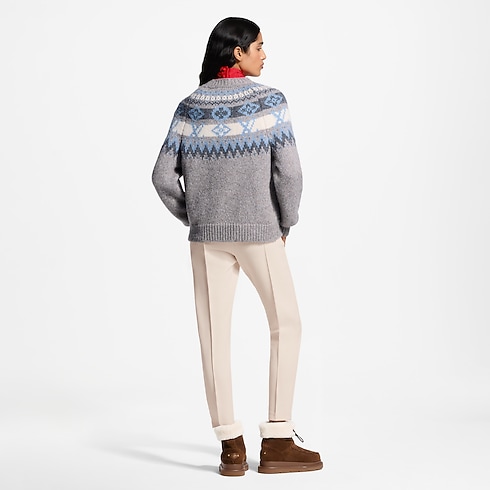 Pullover in maglia con motivo alpino ambiance view