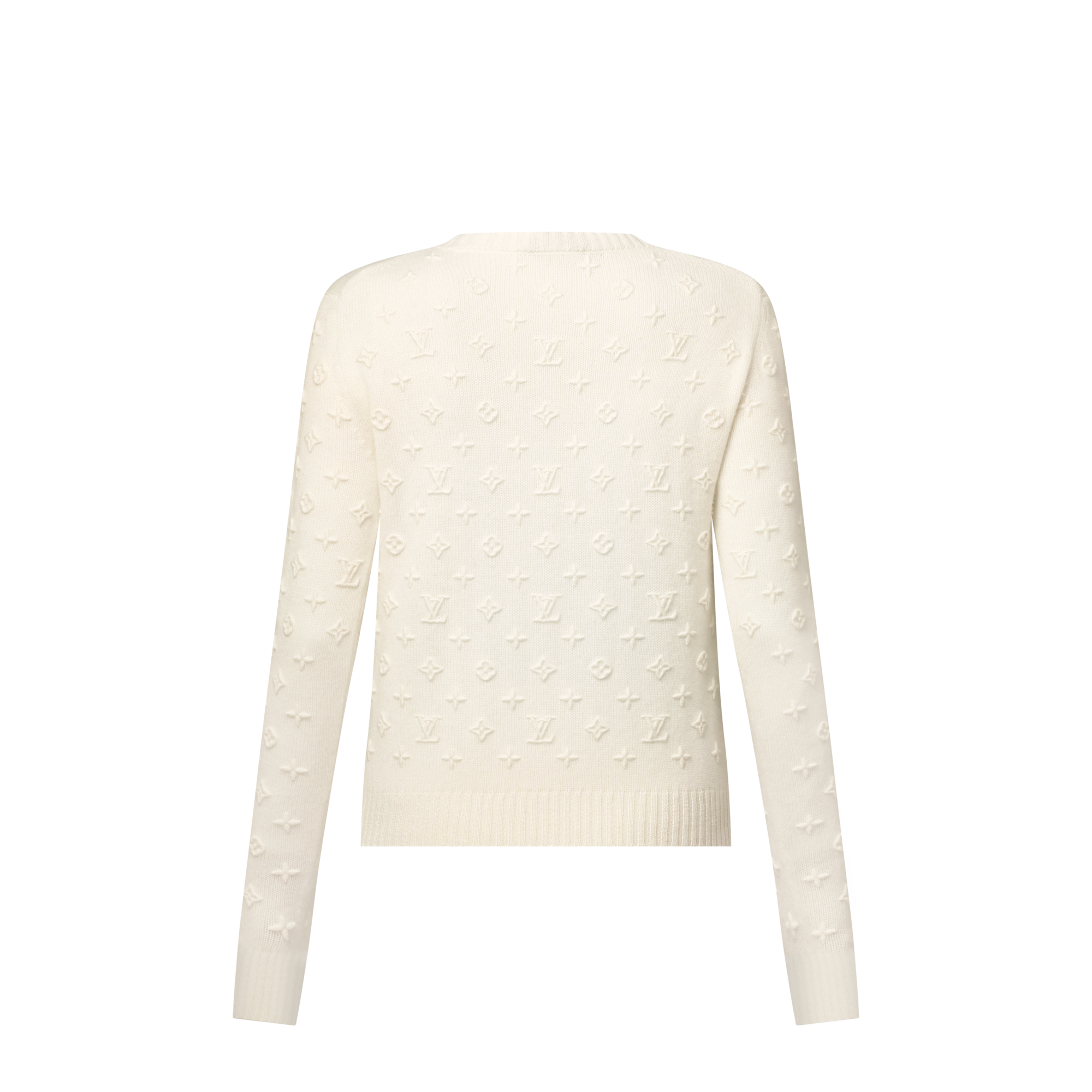 Pullover in maglia con motivo Monogram 3D  Donna Abbigliamento Maglieria | LOUIS VUITTON (Zoom prodotto)