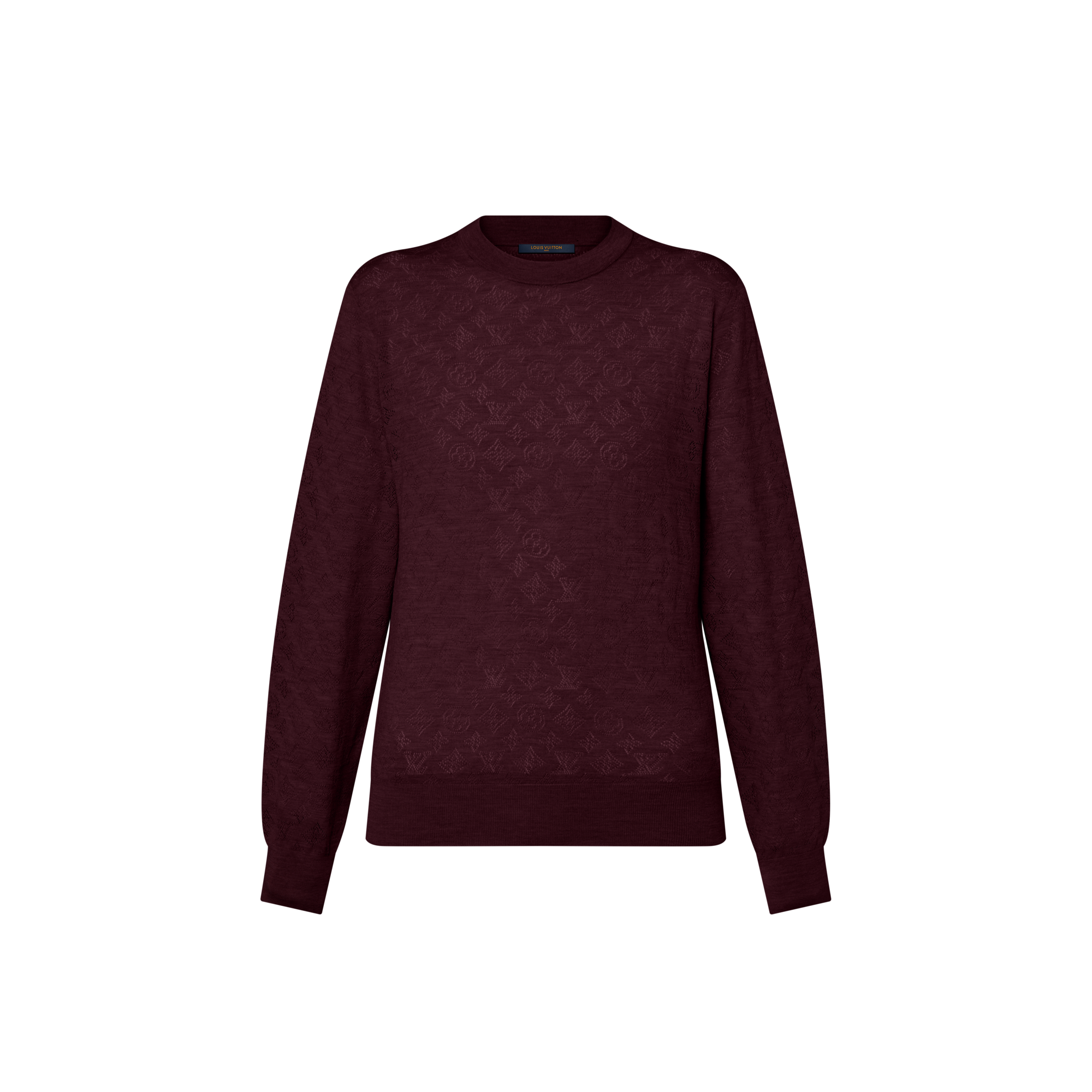 Pullover in maglia con motivo Monogram Mahina  Donna Abbigliamento Maglieria | LOUIS VUITTON (Zoom prodotto)