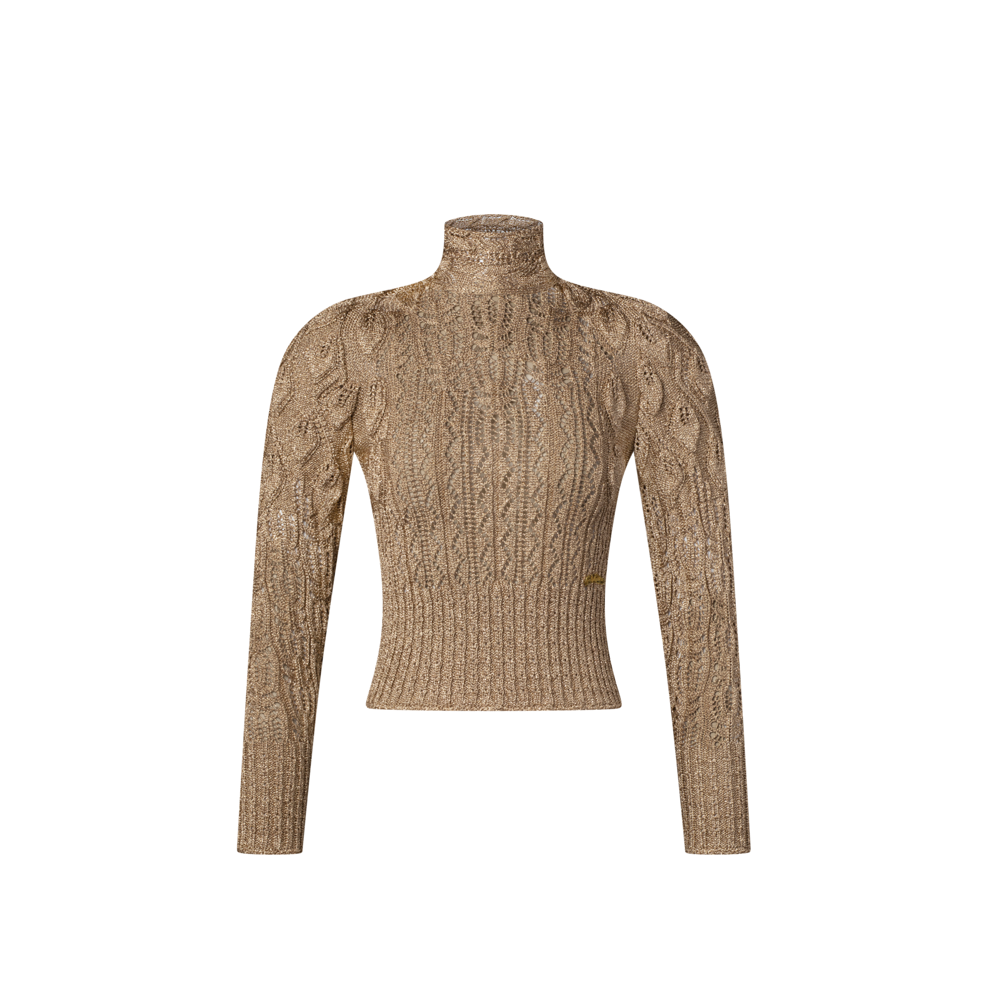 Pullover in maglia glitterato con lavorazione a giorno  Donna Abbigliamento Maglieria | LOUIS VUITTON (Zoom prodotto)