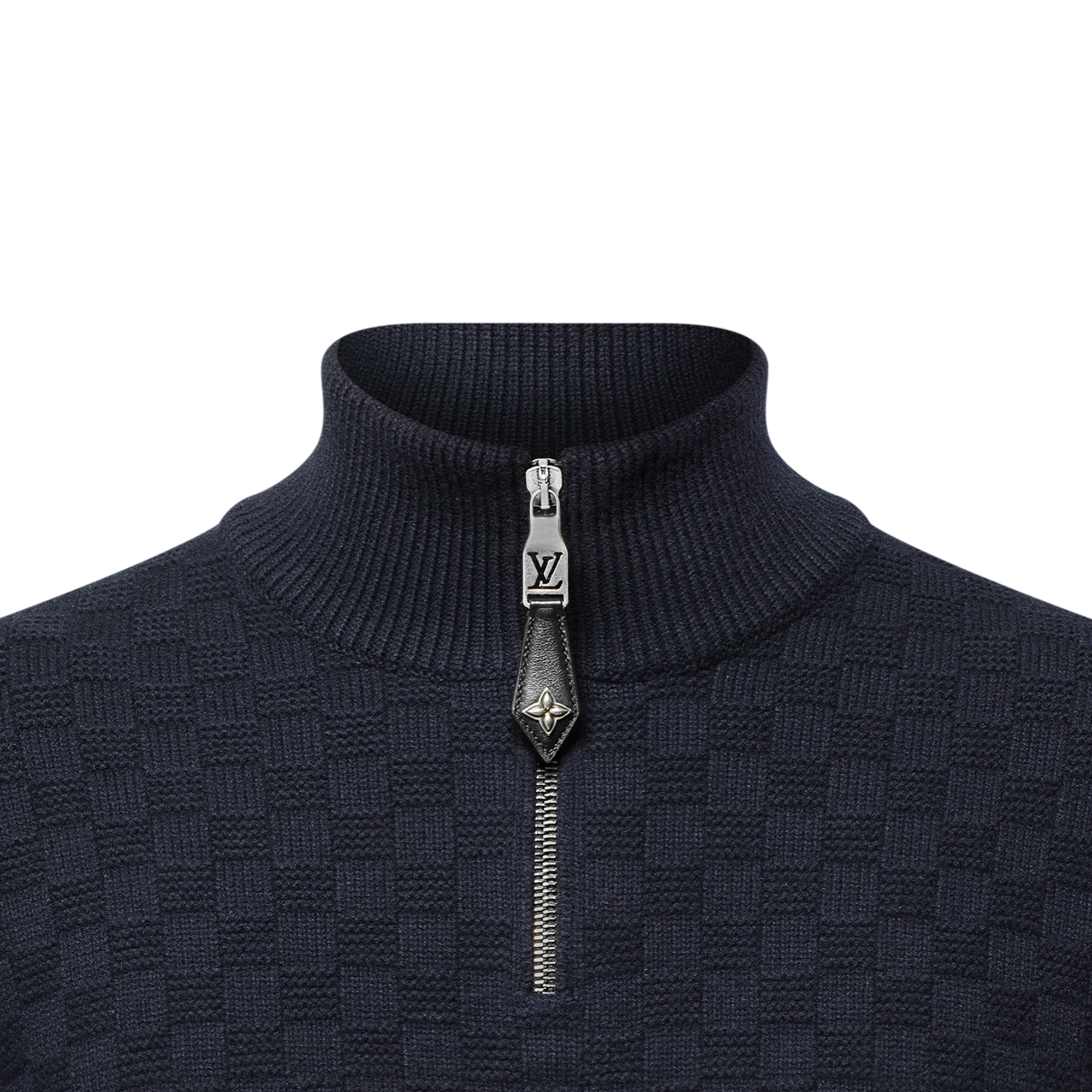 Pullover in misto cachemire e lana con mezza zip  Uomo Abbigliamento Tutti i Capi di Abbigliamento | LOUIS VUITTON (Zoom prodotto)