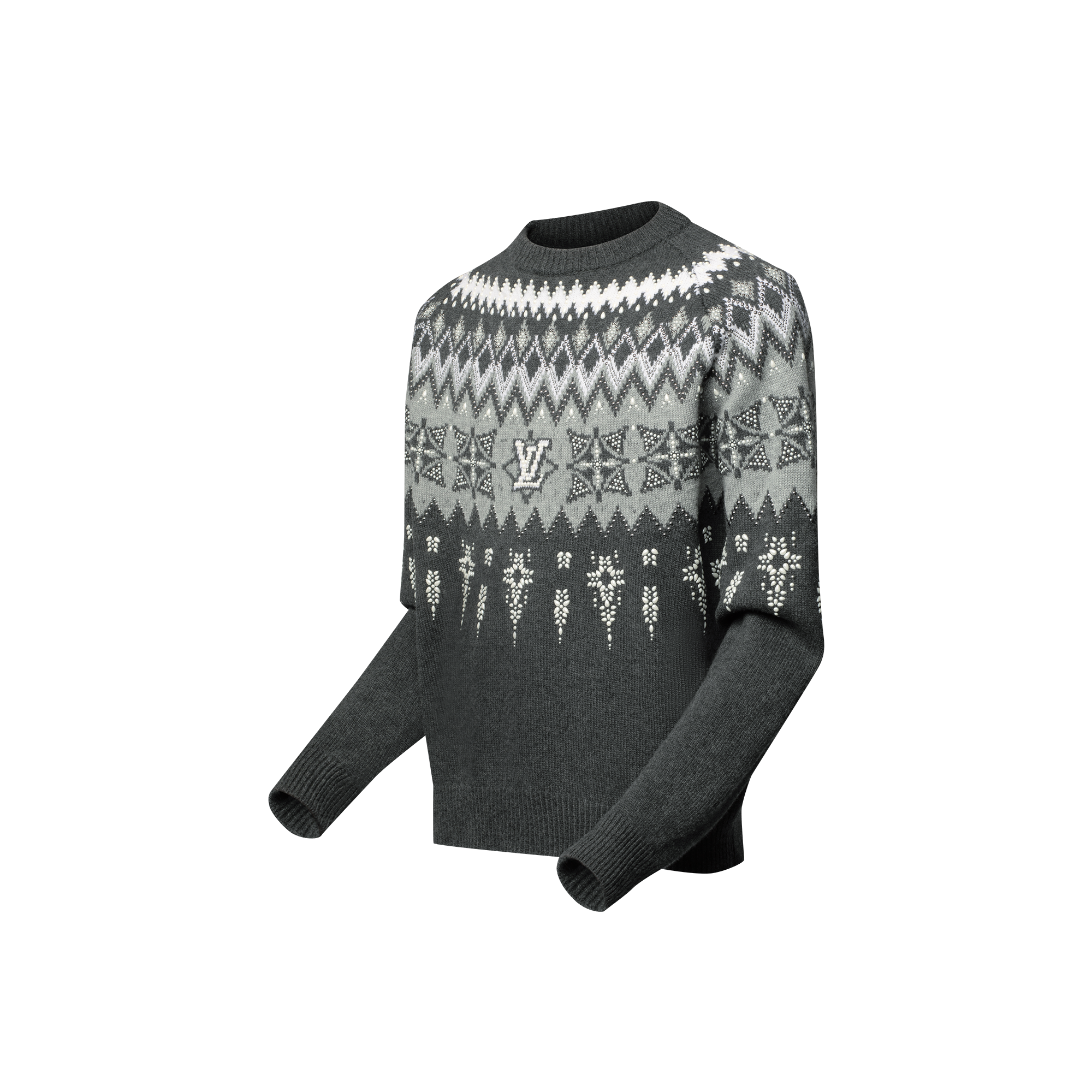 Pullover in misto lana e cachemire con decori  Novità Per gli uomini LV Ski | LOUIS VUITTON (Zoom prodotto)