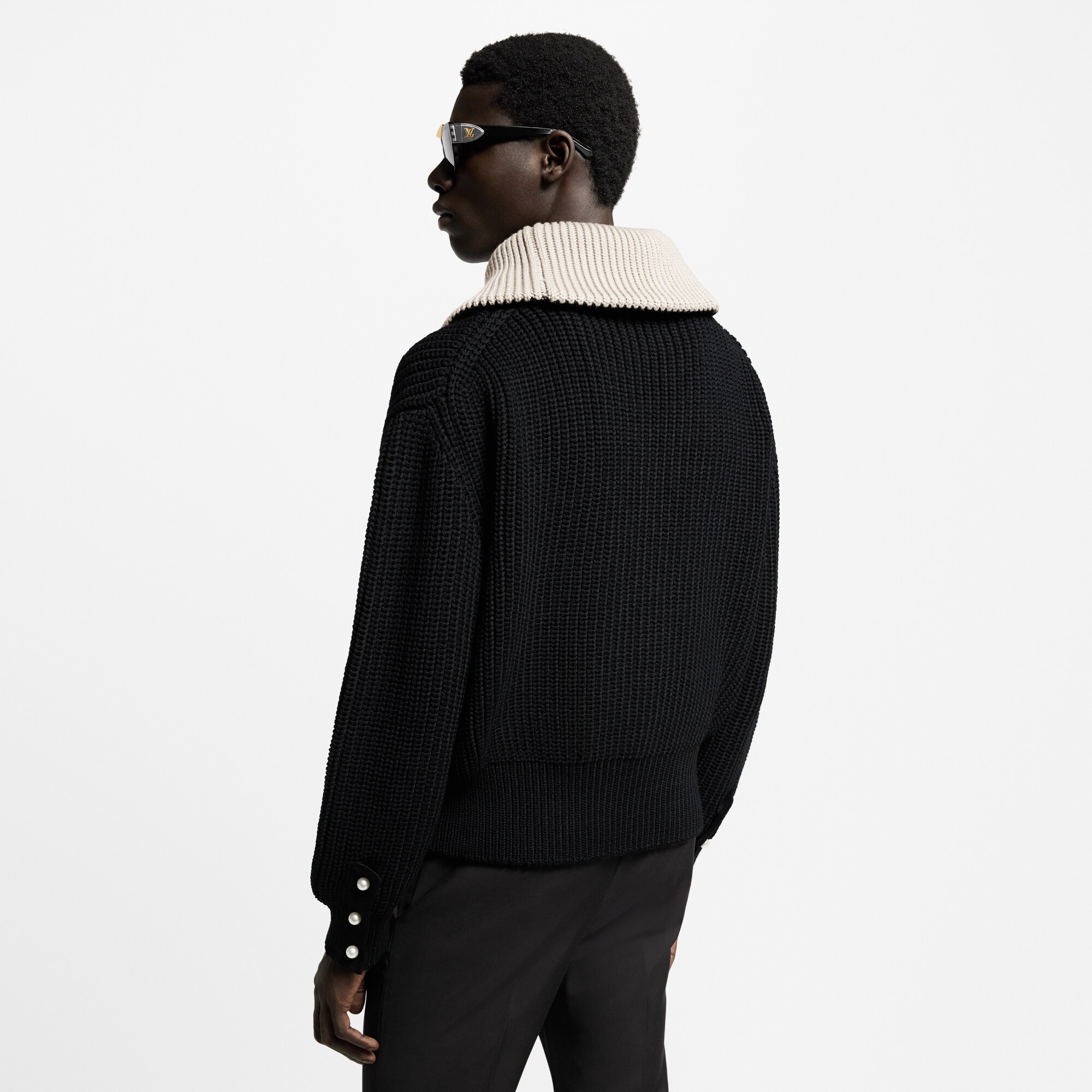 Pullover in misto lana pesante con mezza zip  Uomo Abbigliamento Tutti i Capi di Abbigliamento | LOUIS VUITTON (Zoom prodotto)