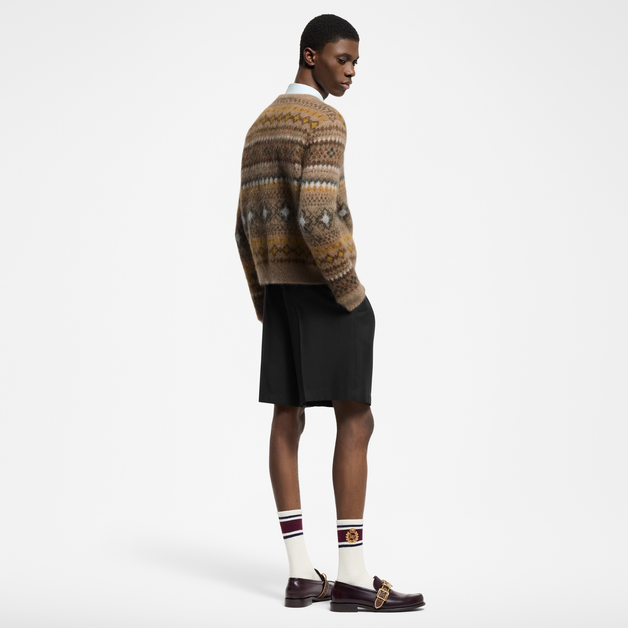 Pullover in misto mohair con motivo Fair Isle  Uomo Abbigliamento Tutti i Capi di Abbigliamento | LOUIS VUITTON (Zoom prodotto)